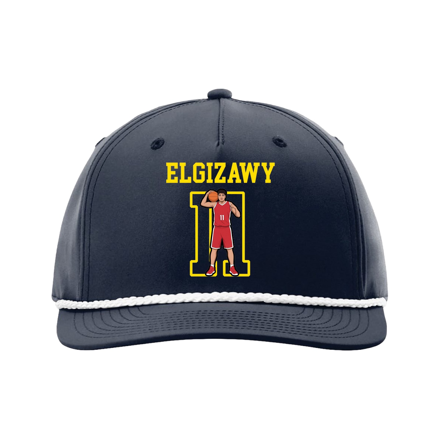 Five-Panel Classic Rope Cap — Shirsey in Navy