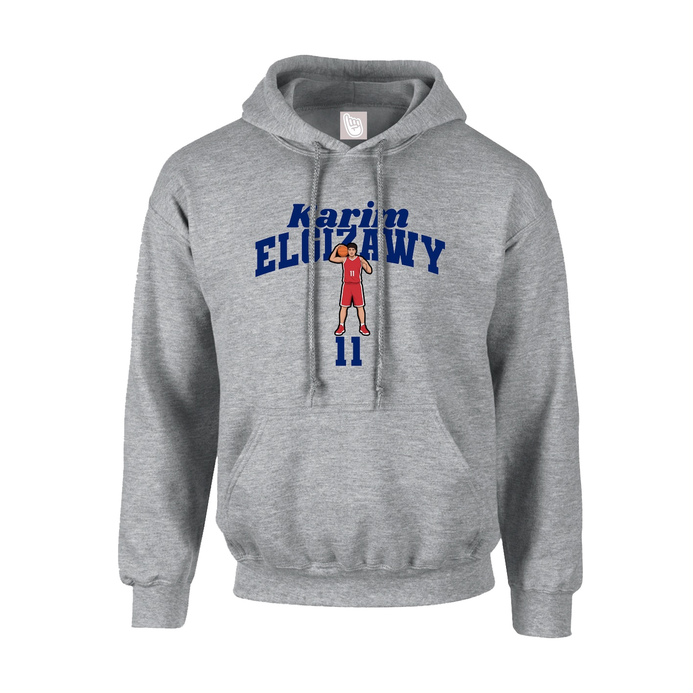 Youth Hoodie — Signature Arch in Grey