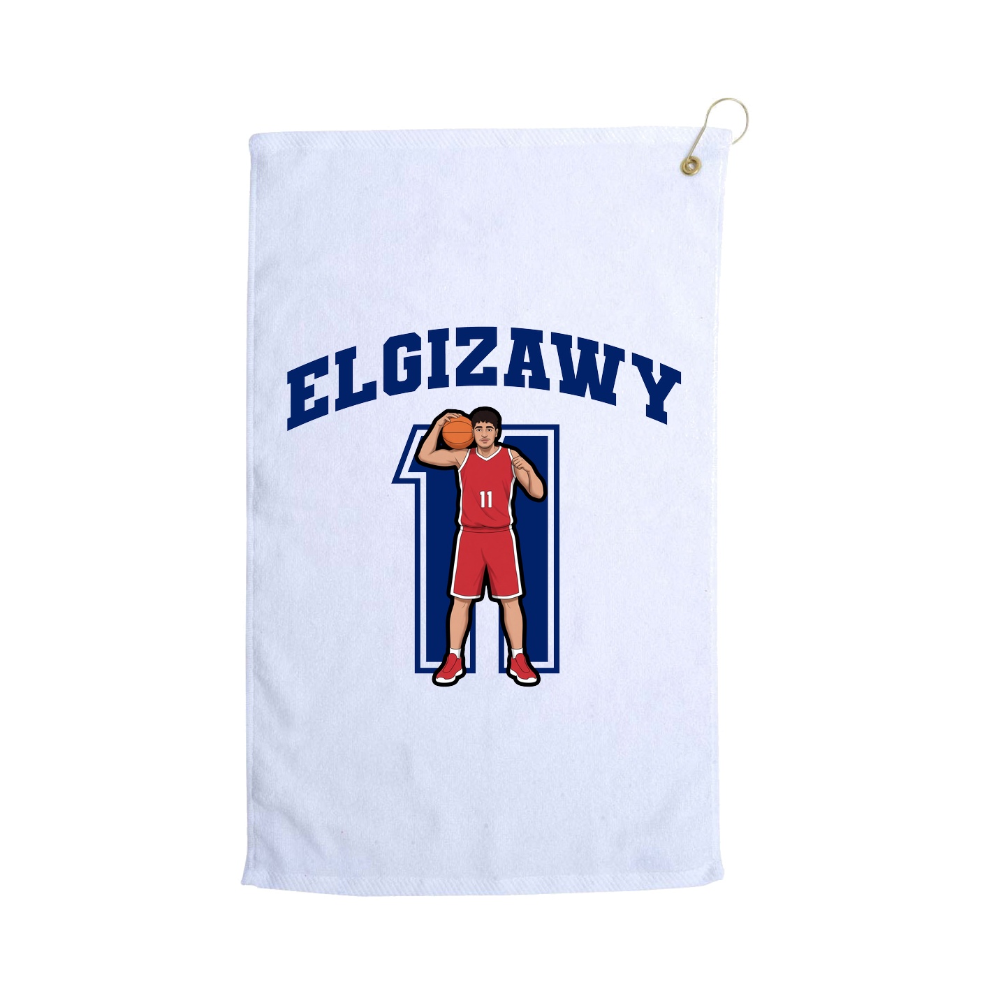 Golf Towel — Number in White