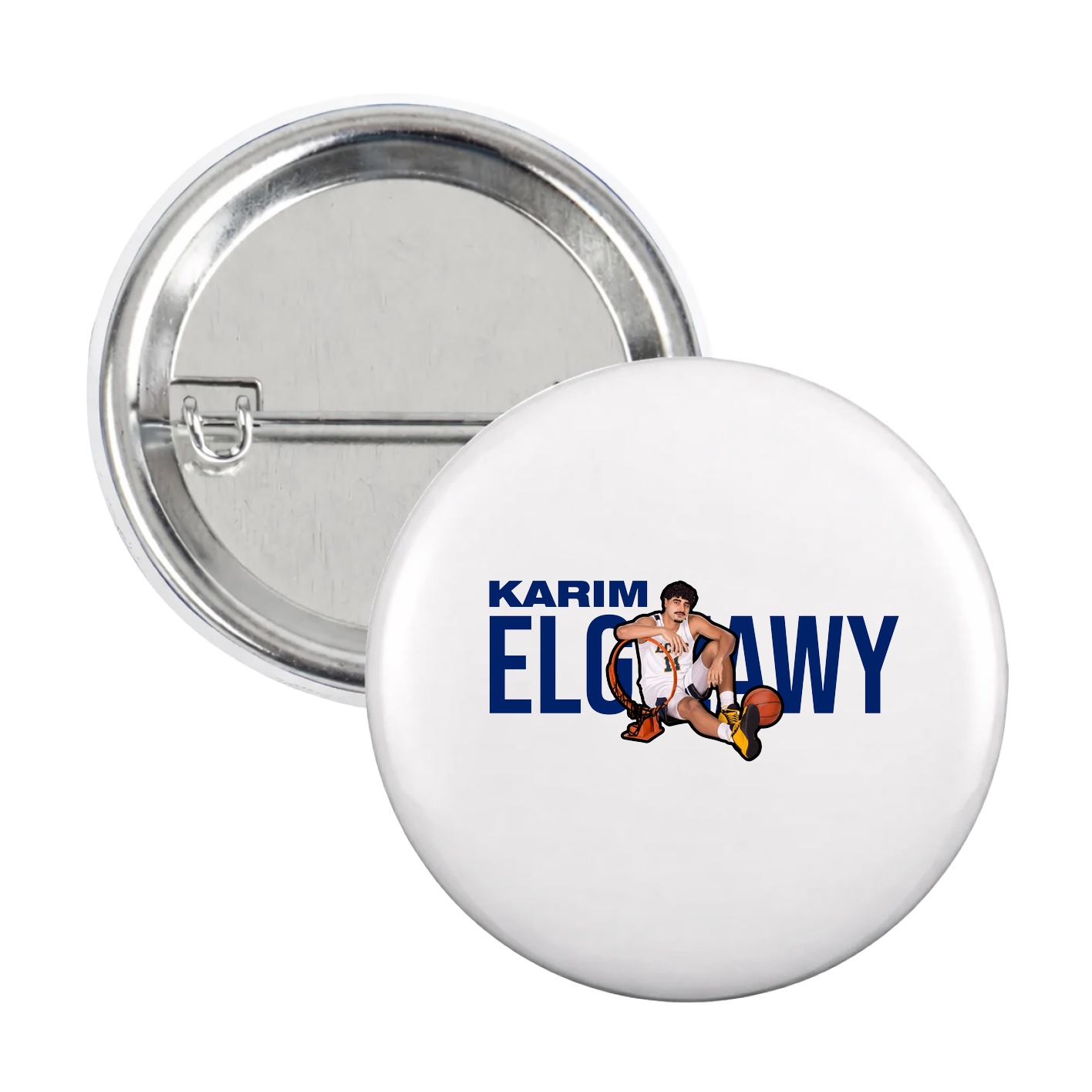 Game Day Button — Player Name in White
