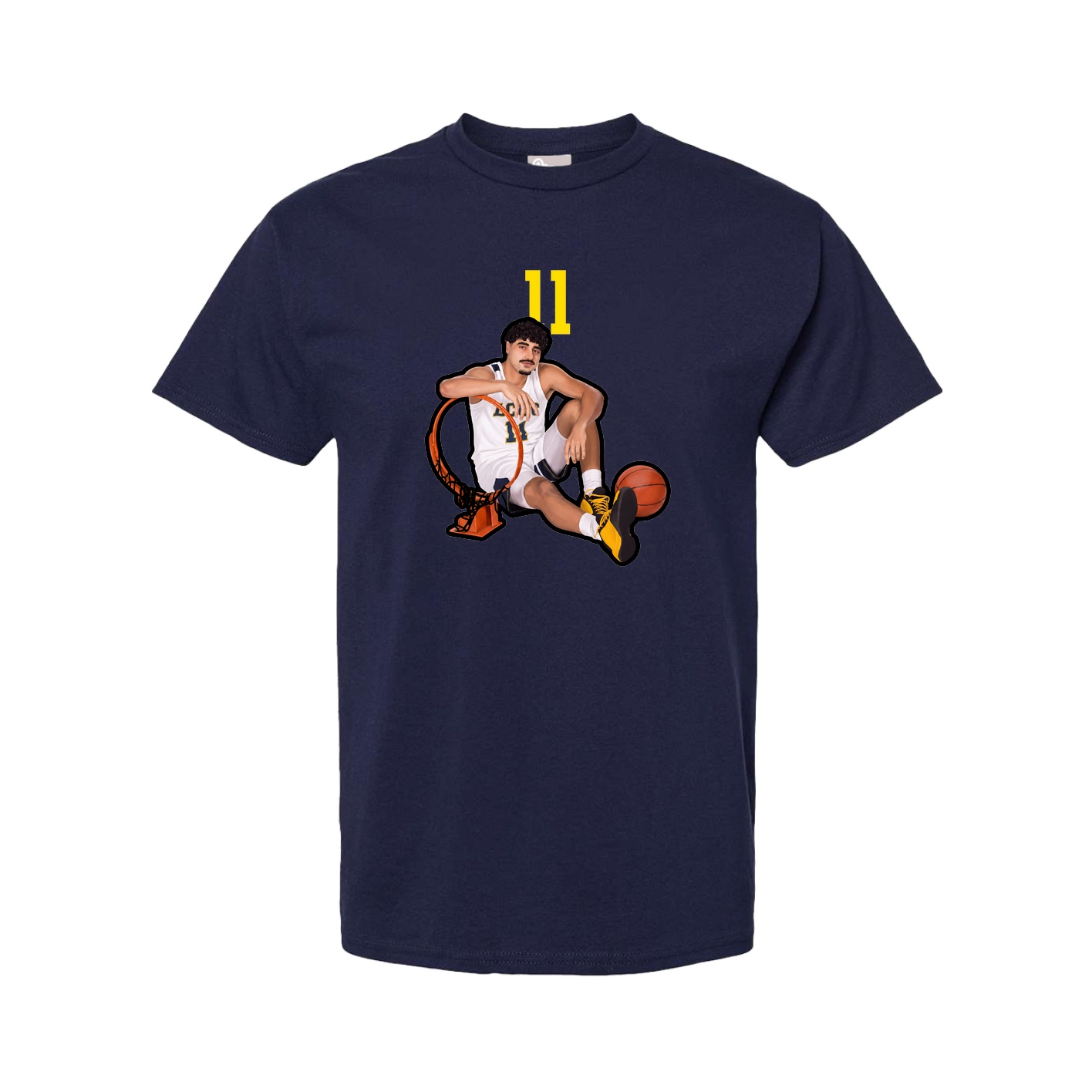 Youth Tee — Number Top in Navy