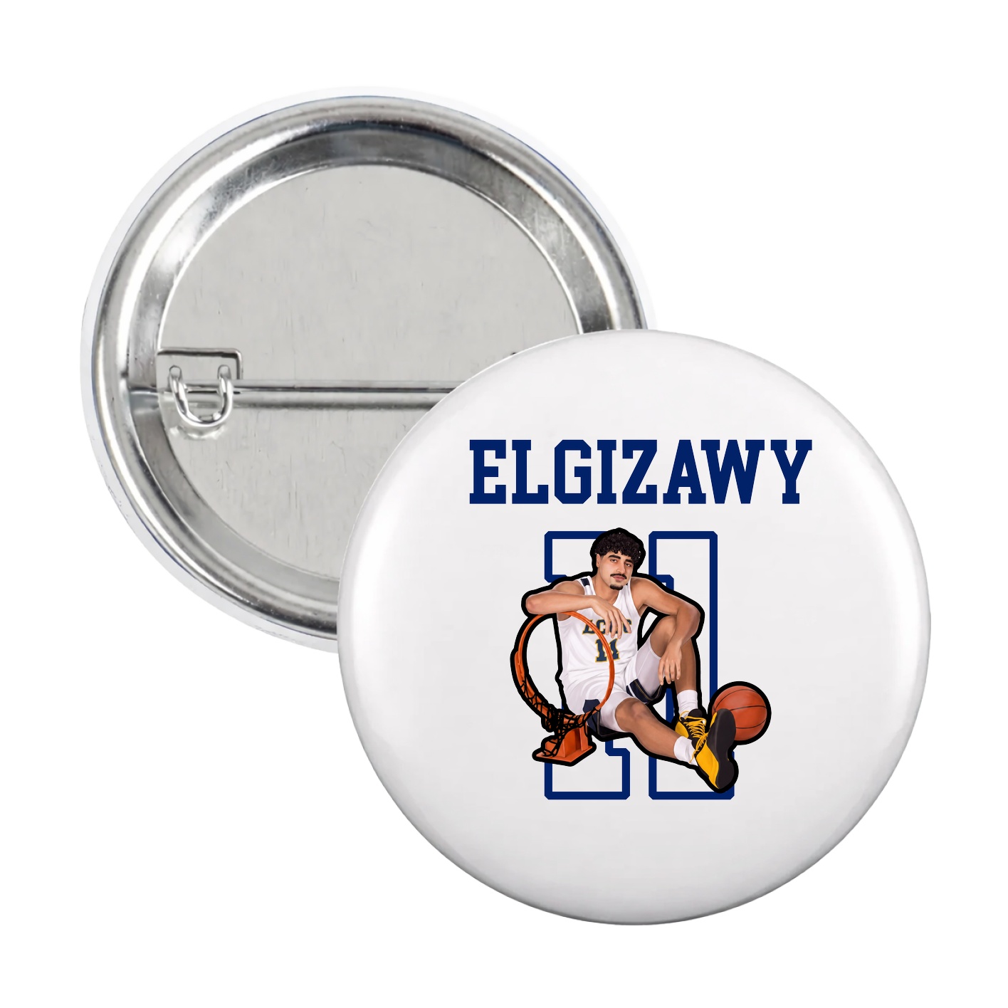 Game Day Button — Shirsey in White