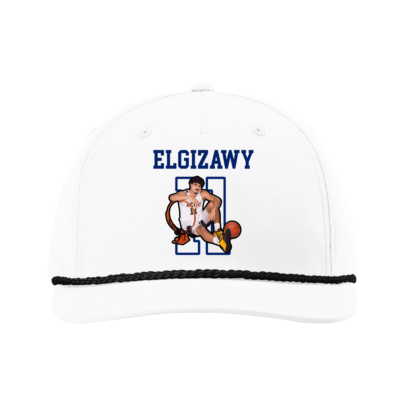 Five-Panel Classic Rope Cap — Shirsey in White