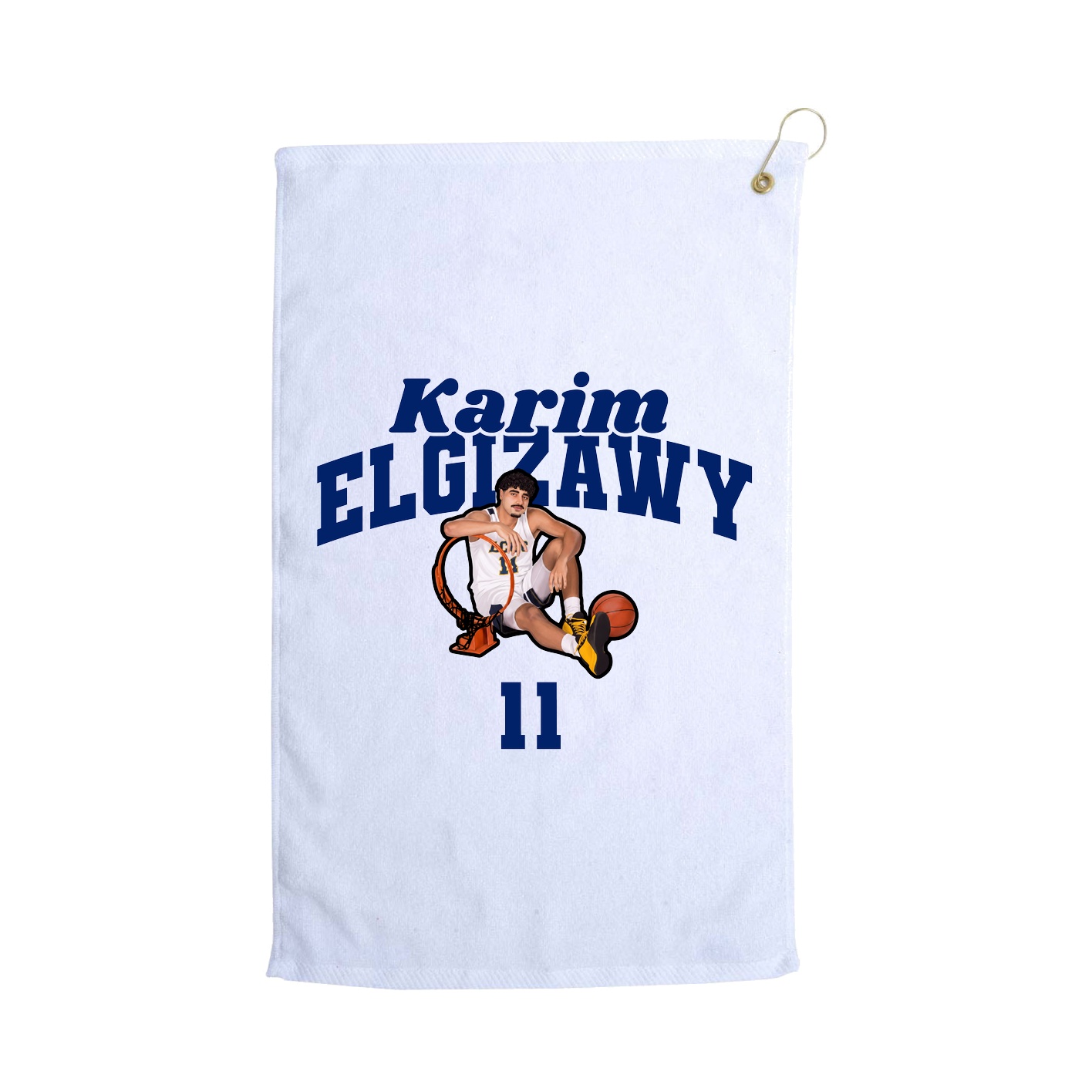 Golf Towel — Signature Arch in White