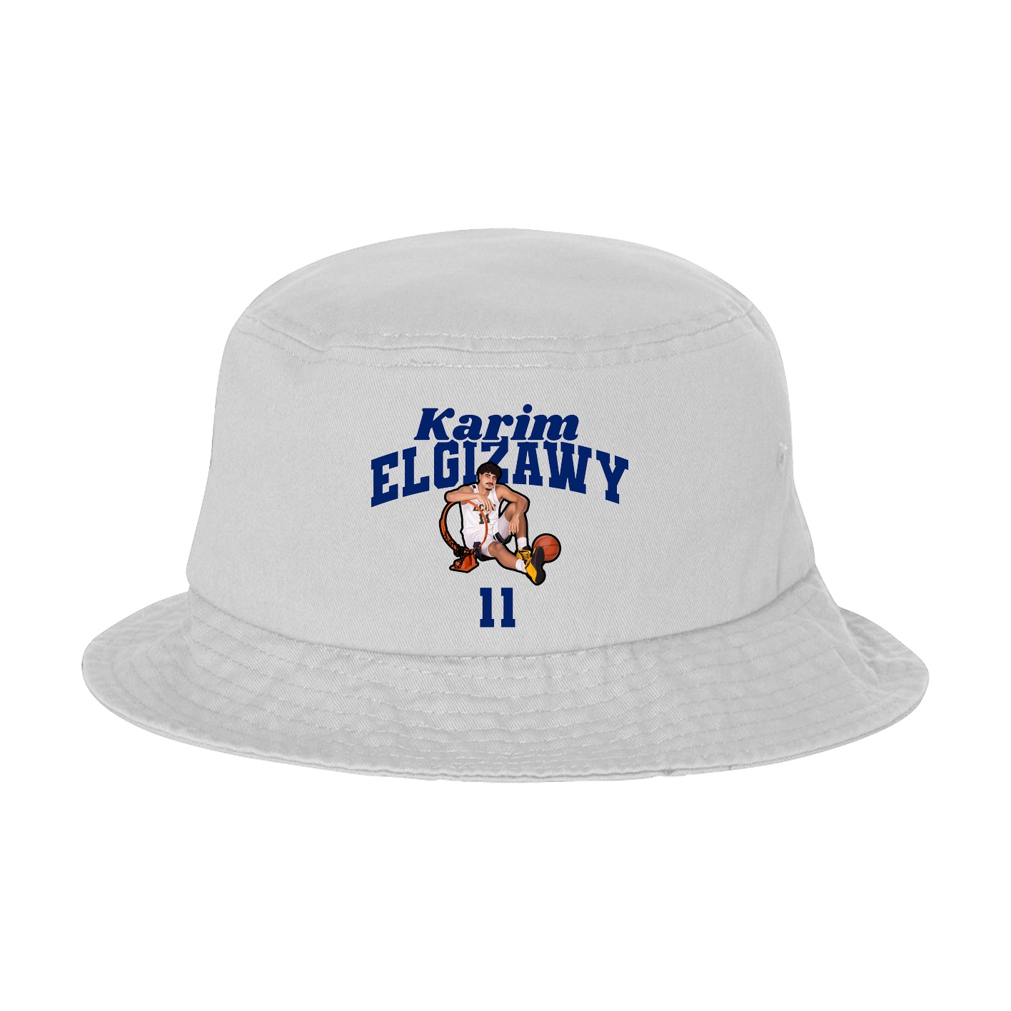 Bucket Cap — Signature Arch in White