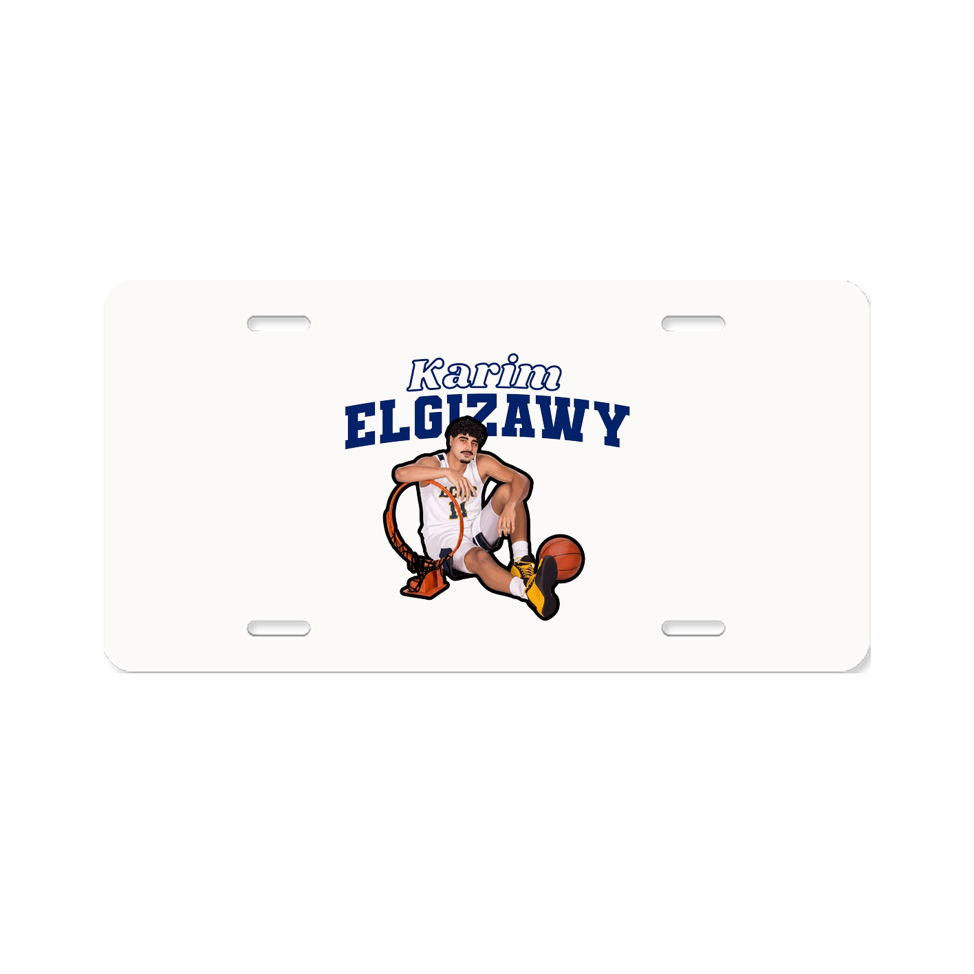 License Plate — Name Arch in Classic