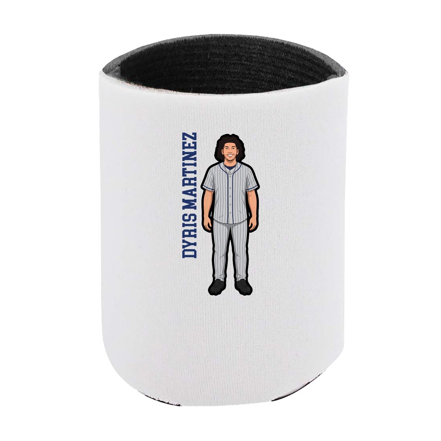 Can Holder — Name Vertical in White
