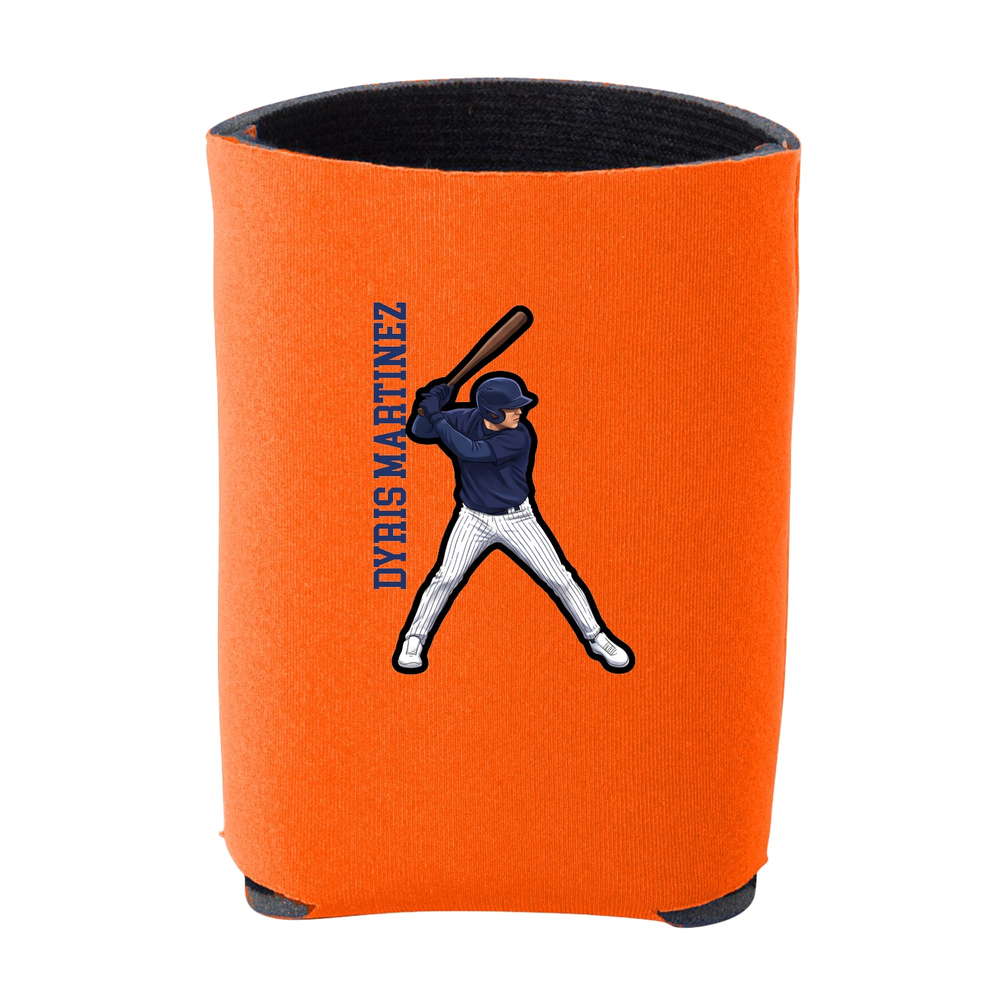 Can Holder — Name Vertical in Orange