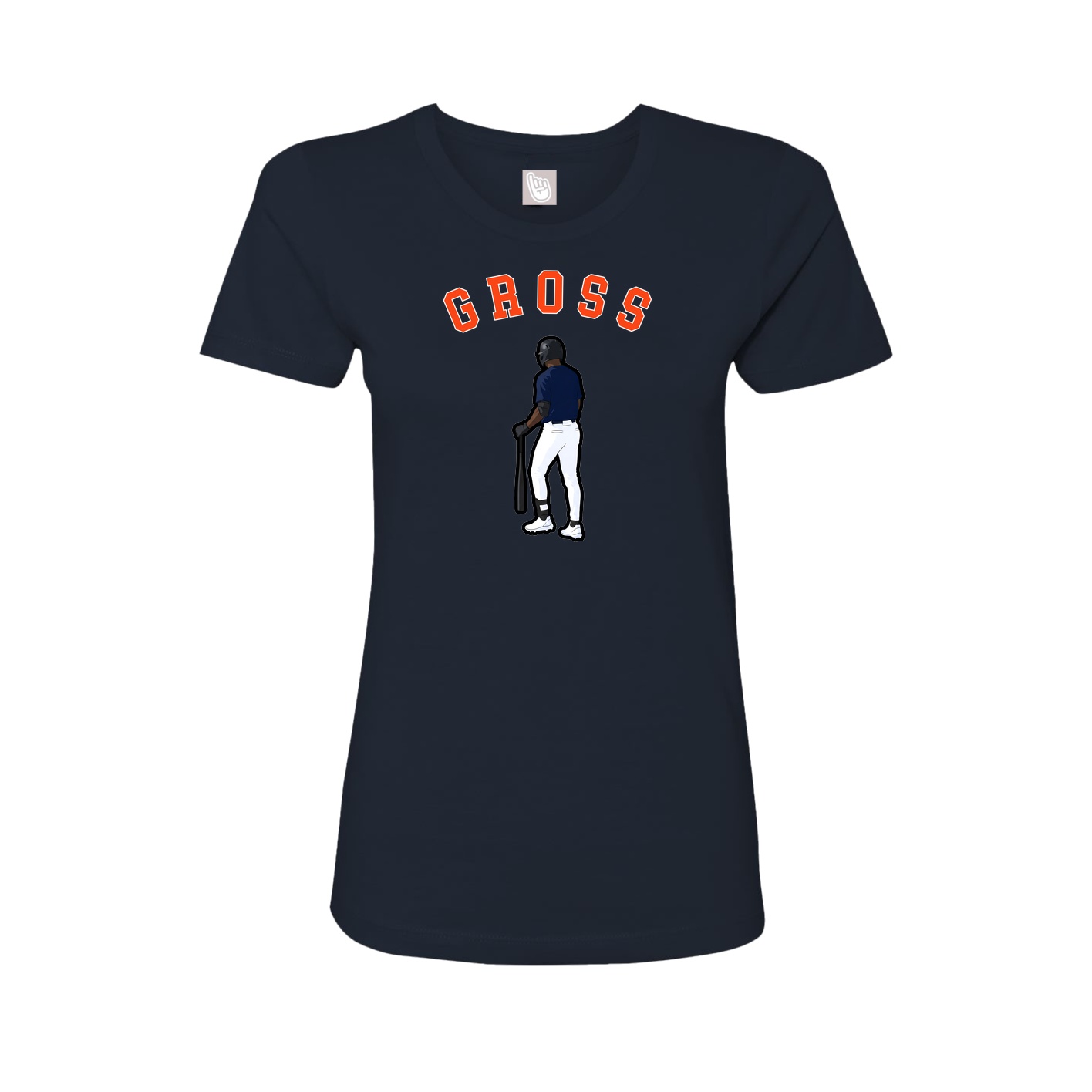 Fitted Women's Tee — Shirsey Arch in Navy