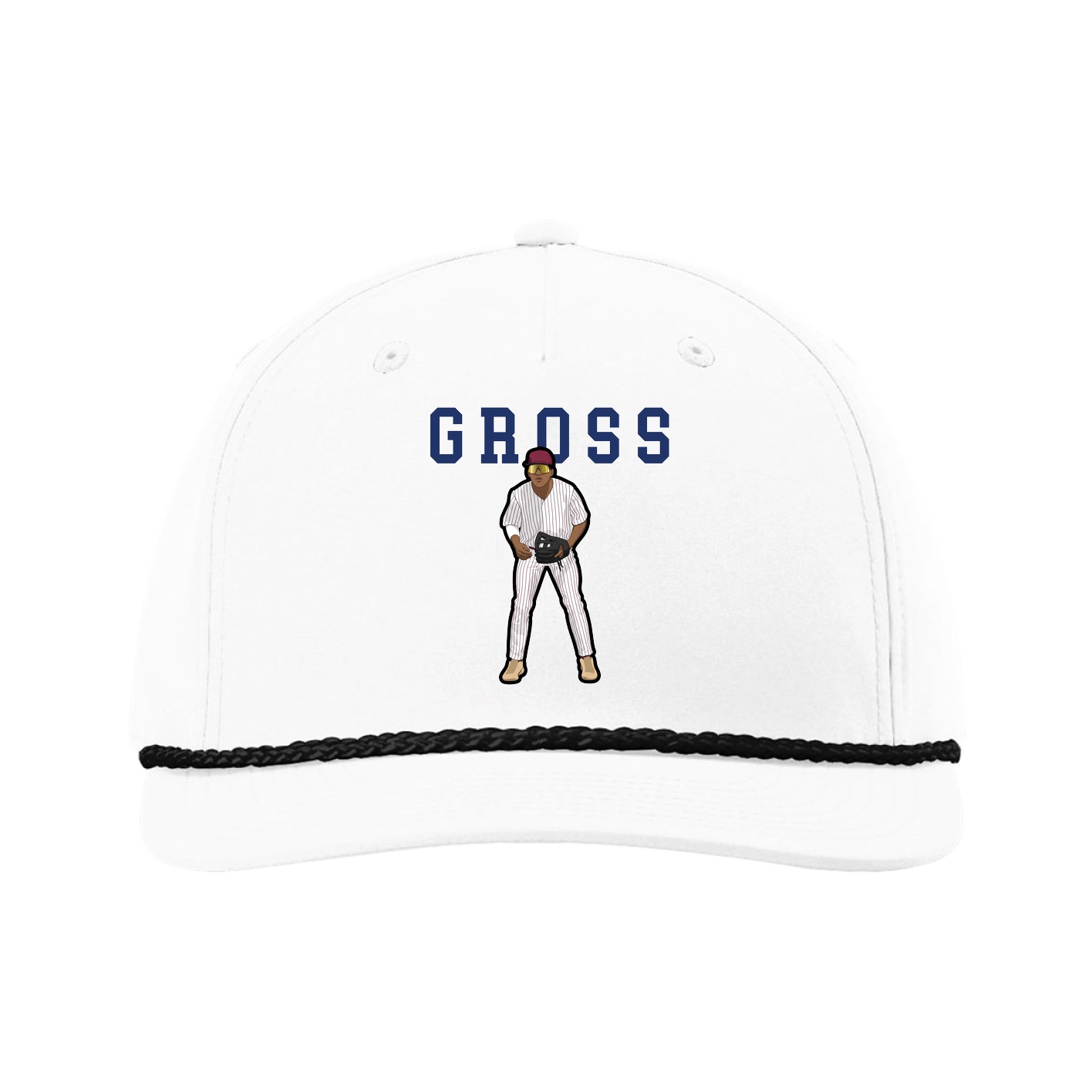 Five-Panel Classic Rope Cap — Shirsey in White
