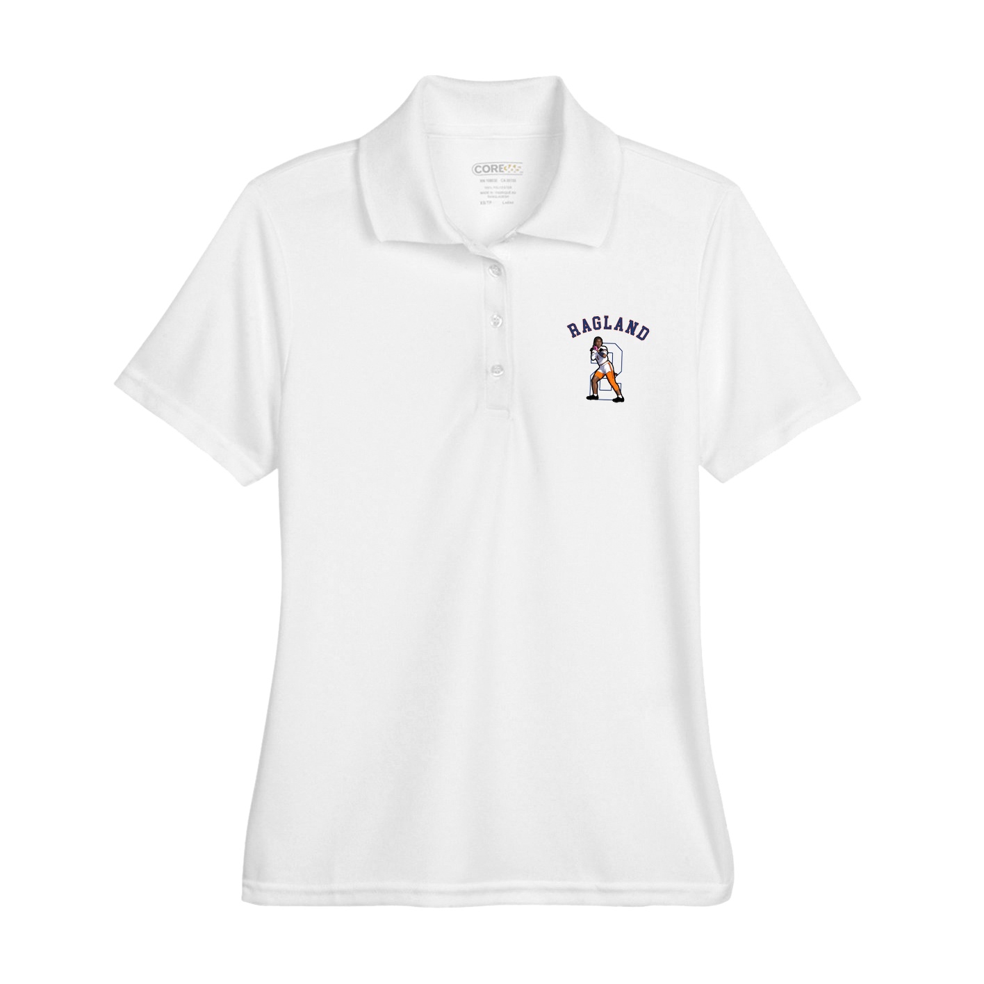 Womens Performance Polo — Shirsey Arch in White