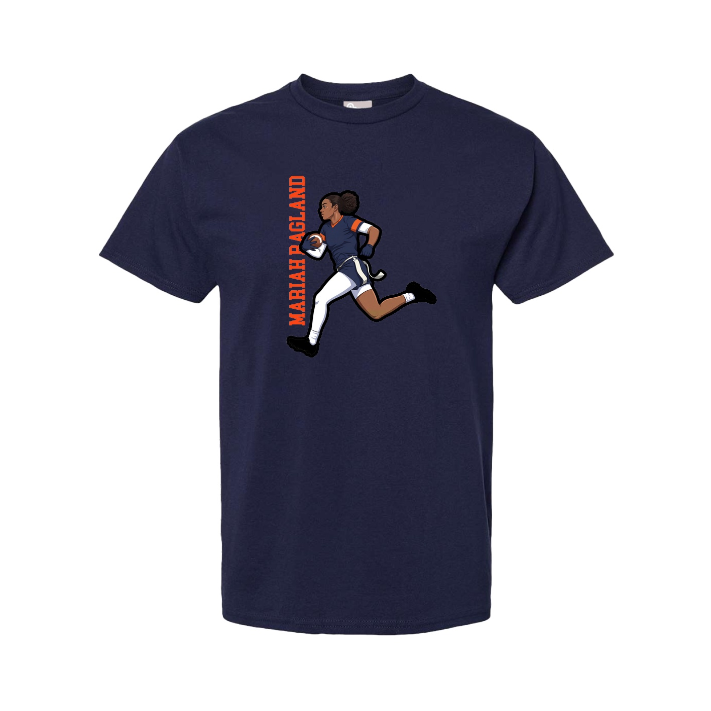 Youth Tee — Name Vertical in Navy