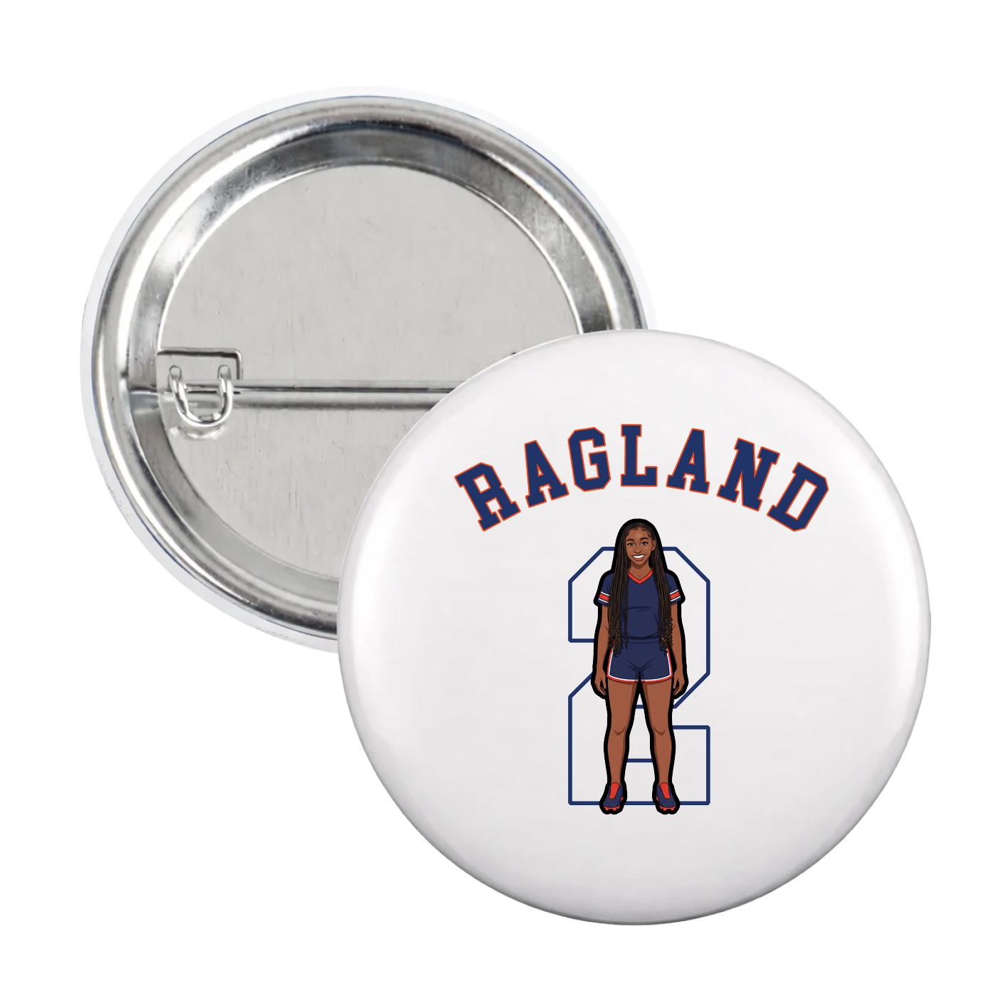 Game Day Button — Shirsey Arch in White