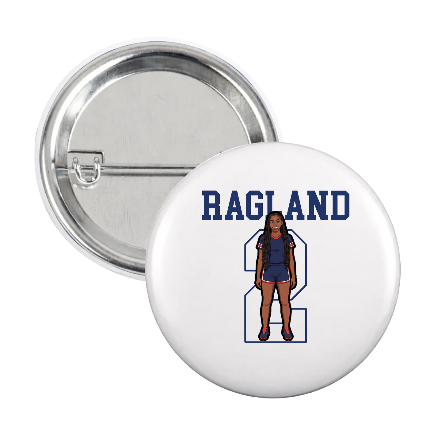 Game Day Button — Shirsey in White