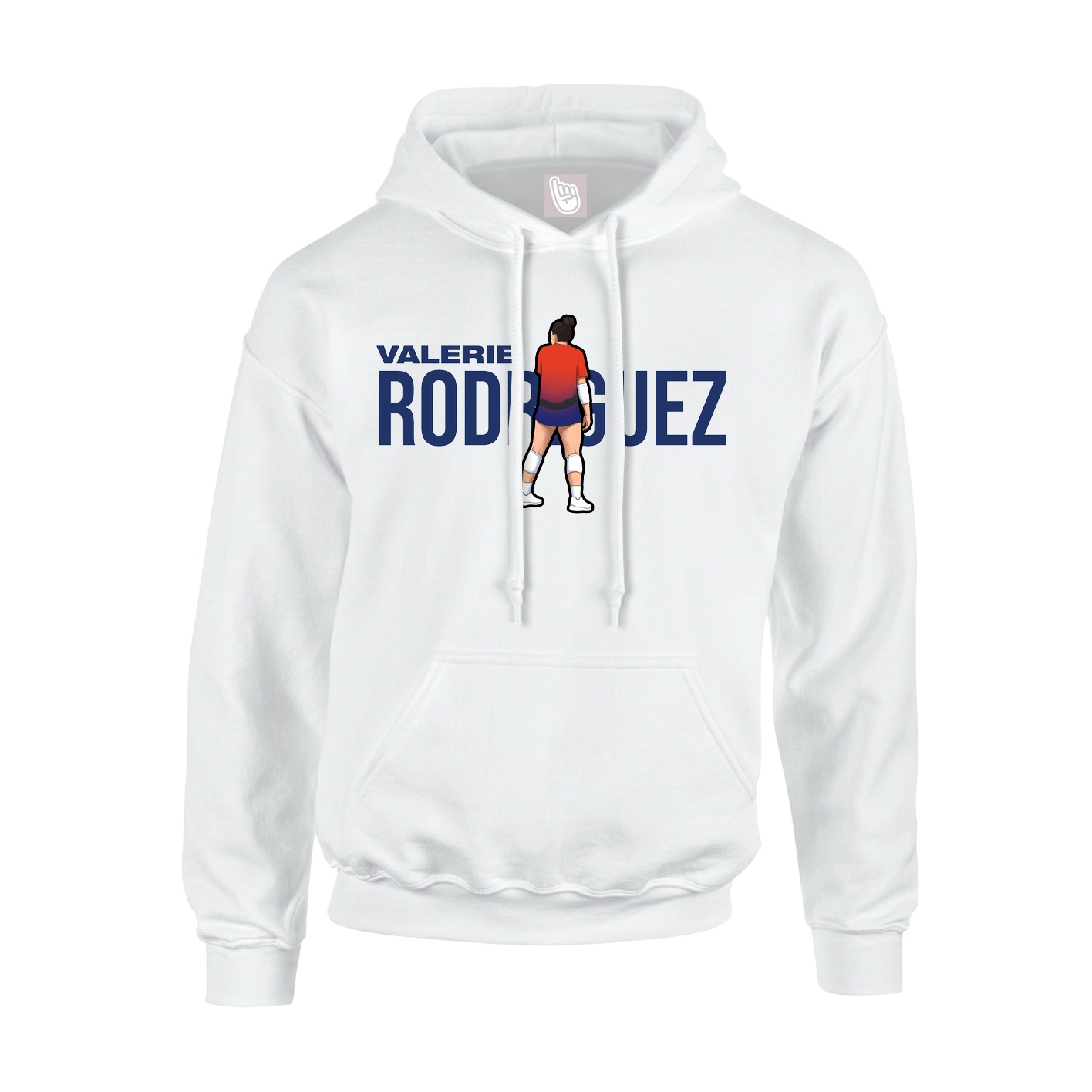 Youth Hoodie — Player Name in White