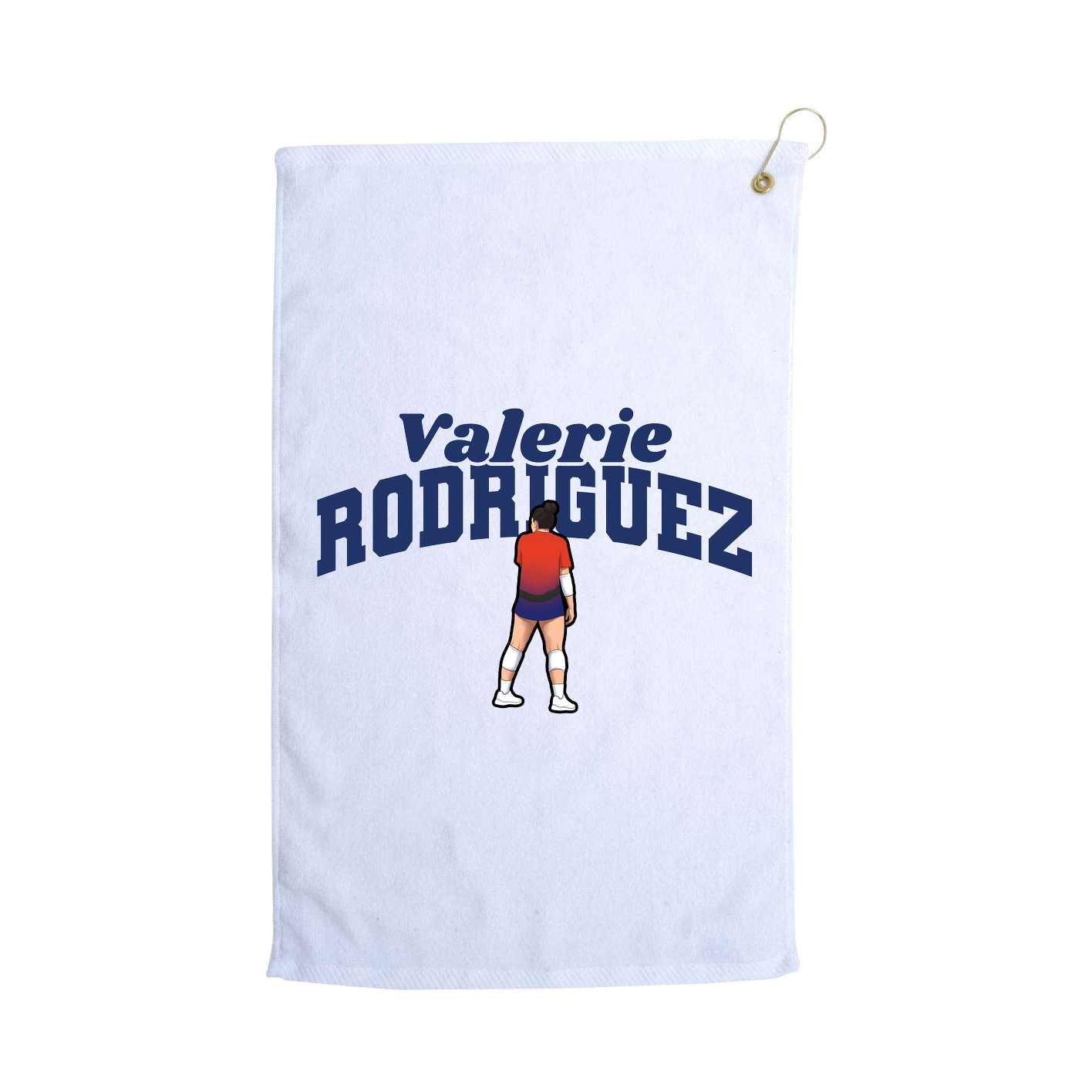 Golf Towel — Signature Arch in White