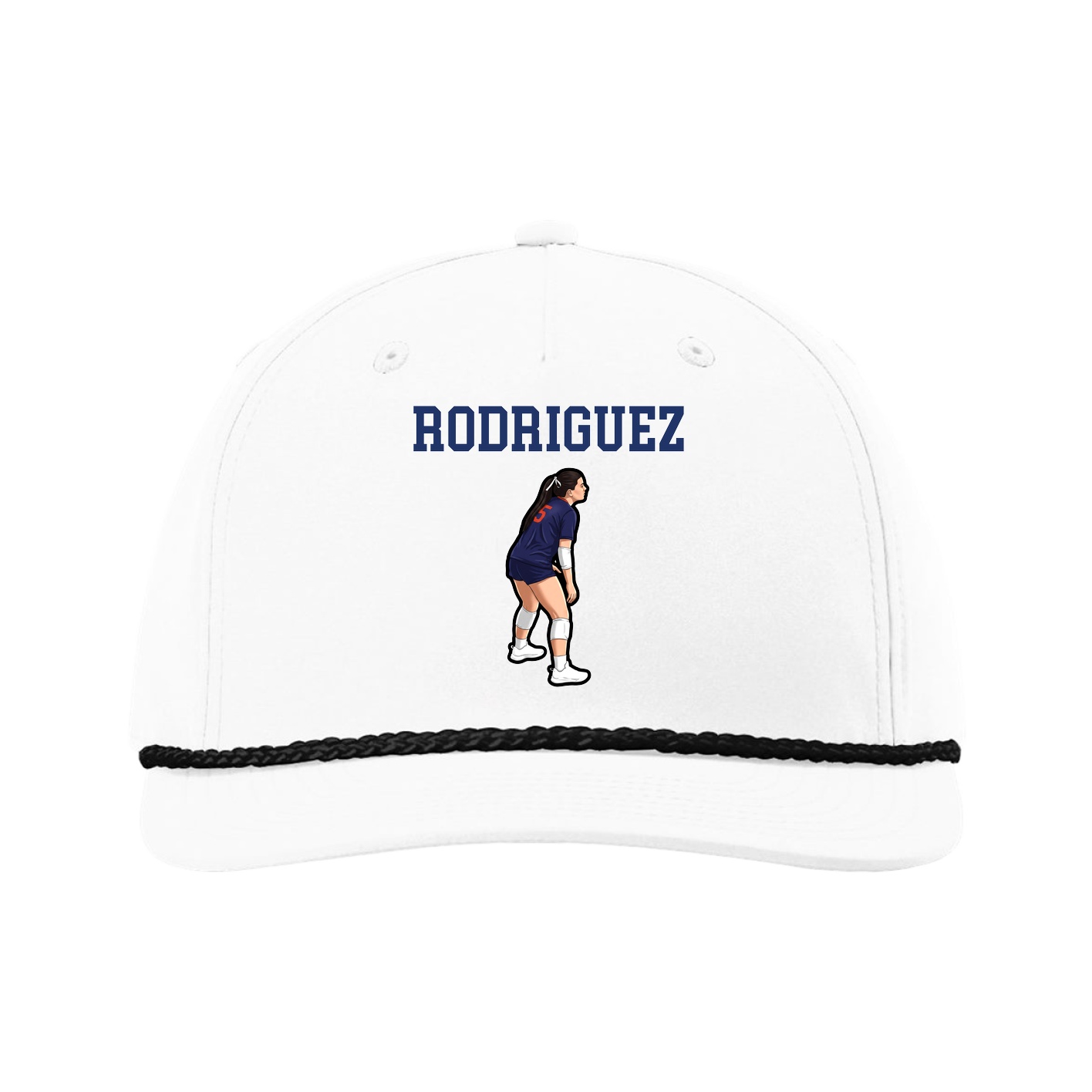 Five-Panel Classic Rope Cap — Shirsey in White