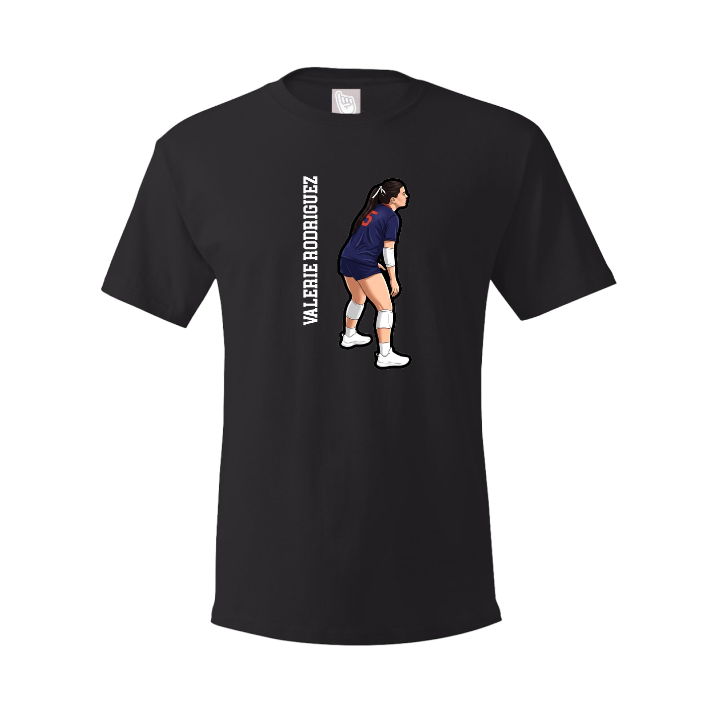 Tee — Name Vertical in Black