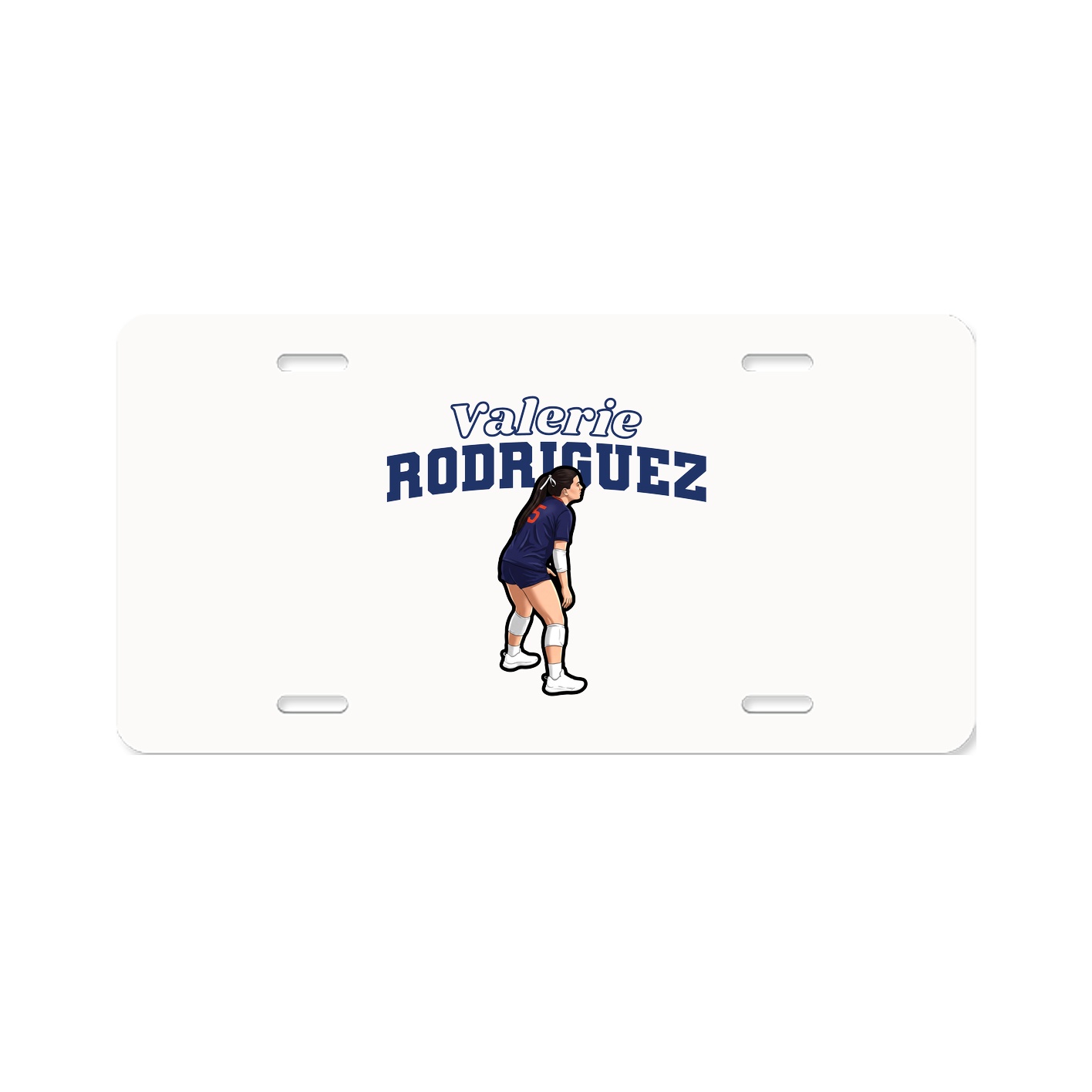 License Plate — Name Arch in Classic