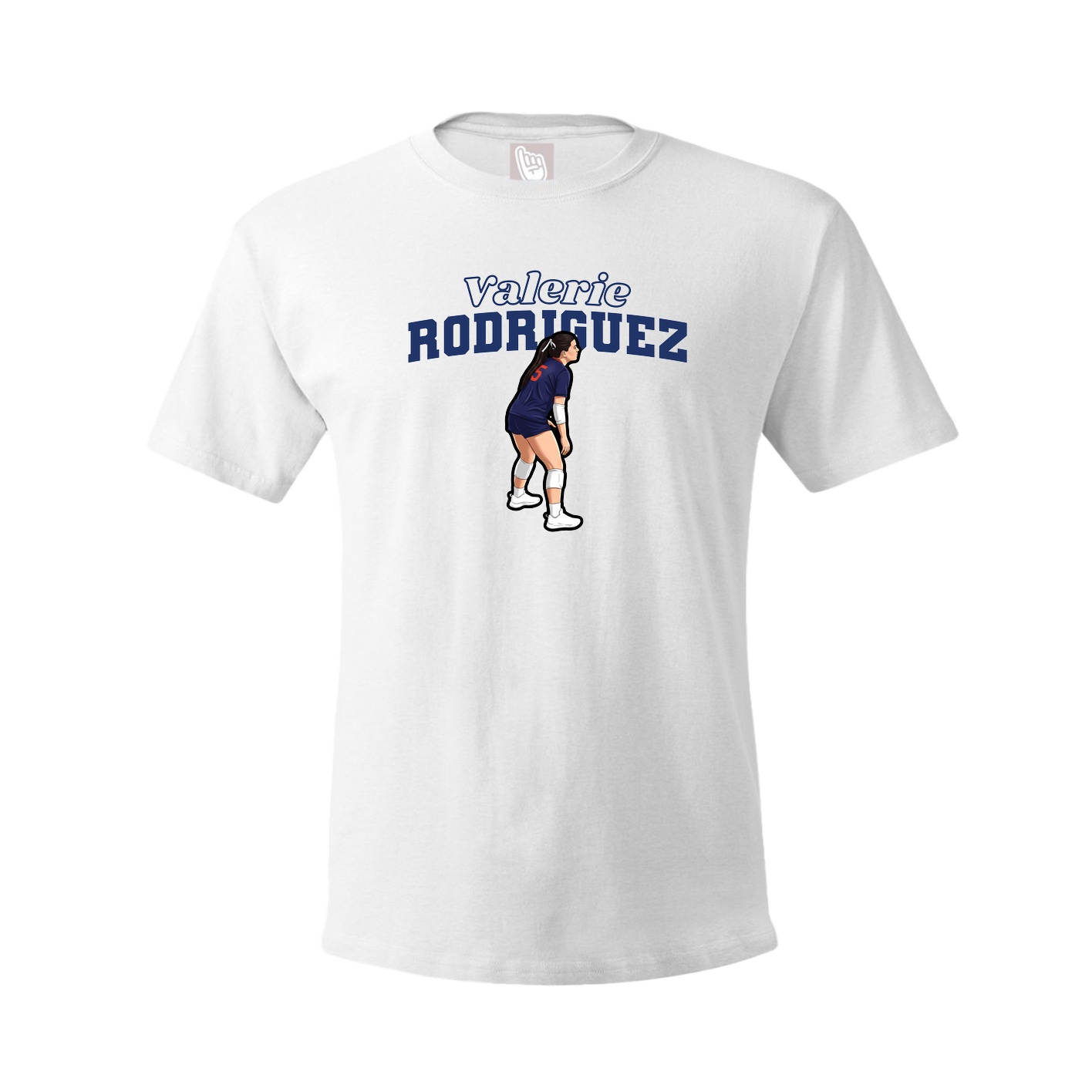 Youth Tee — Name Arch in White