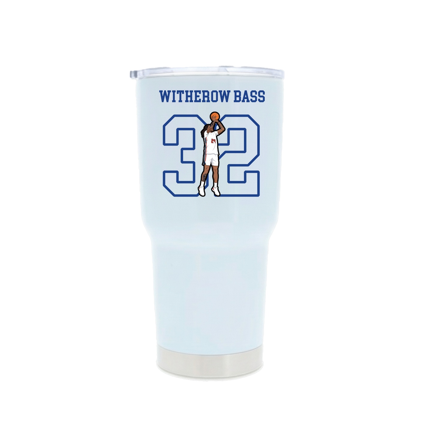 30oz Stainless Steel Tumbler — Shirsey in White