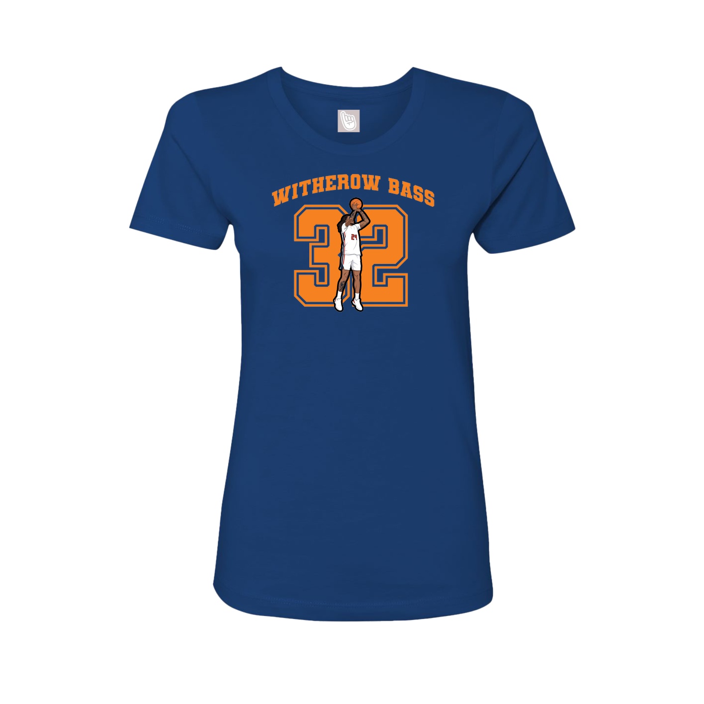 Womens Tee — Number in Royal