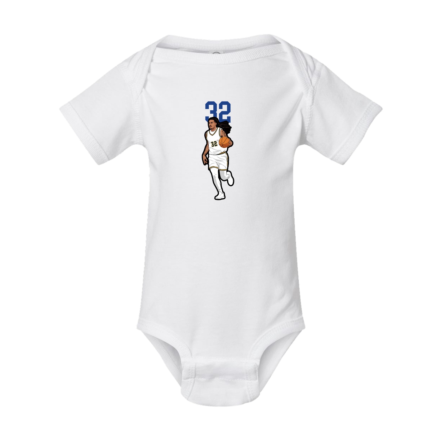 Baby Onesie — Number Top in White