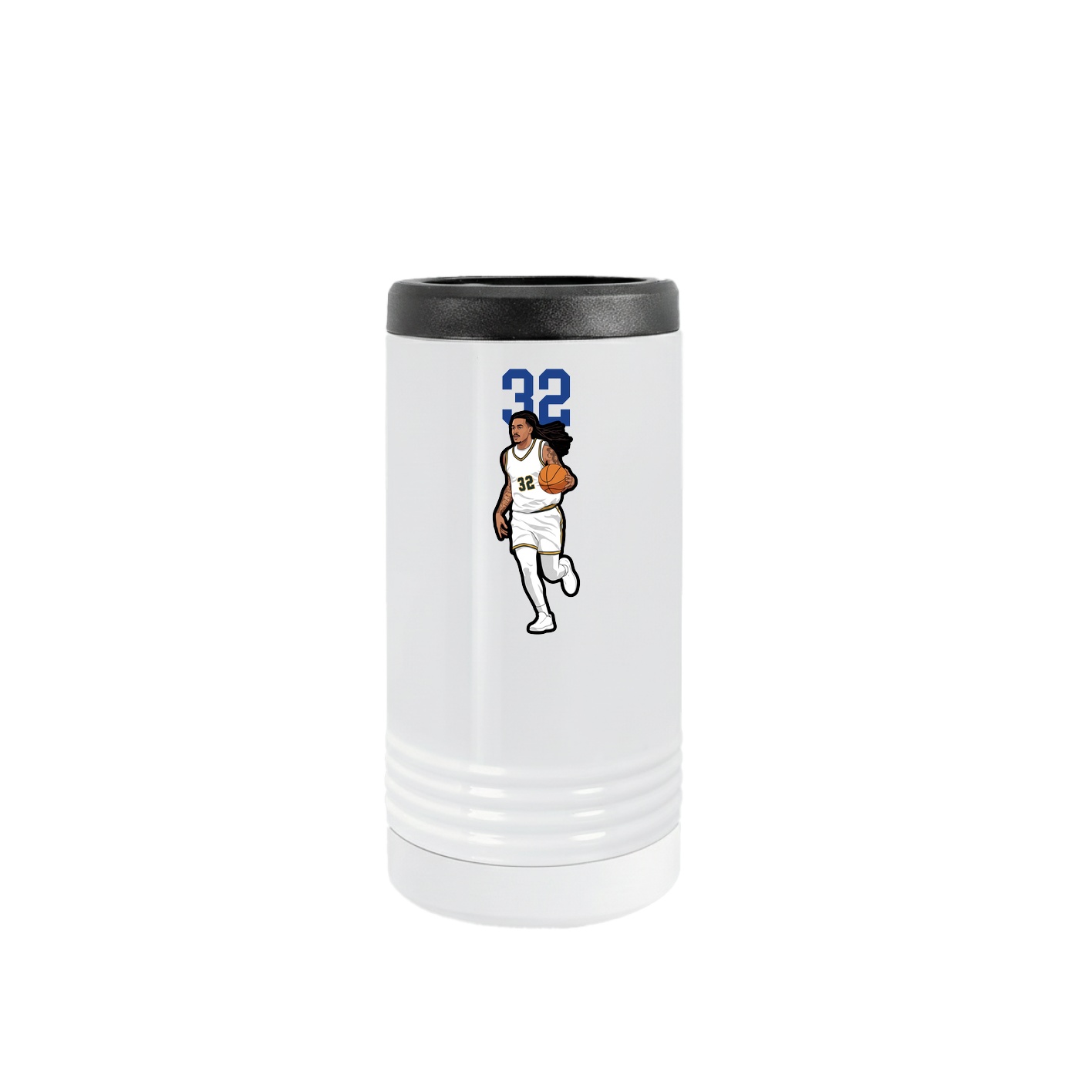 Slim Beverage Holder — Number Top in White