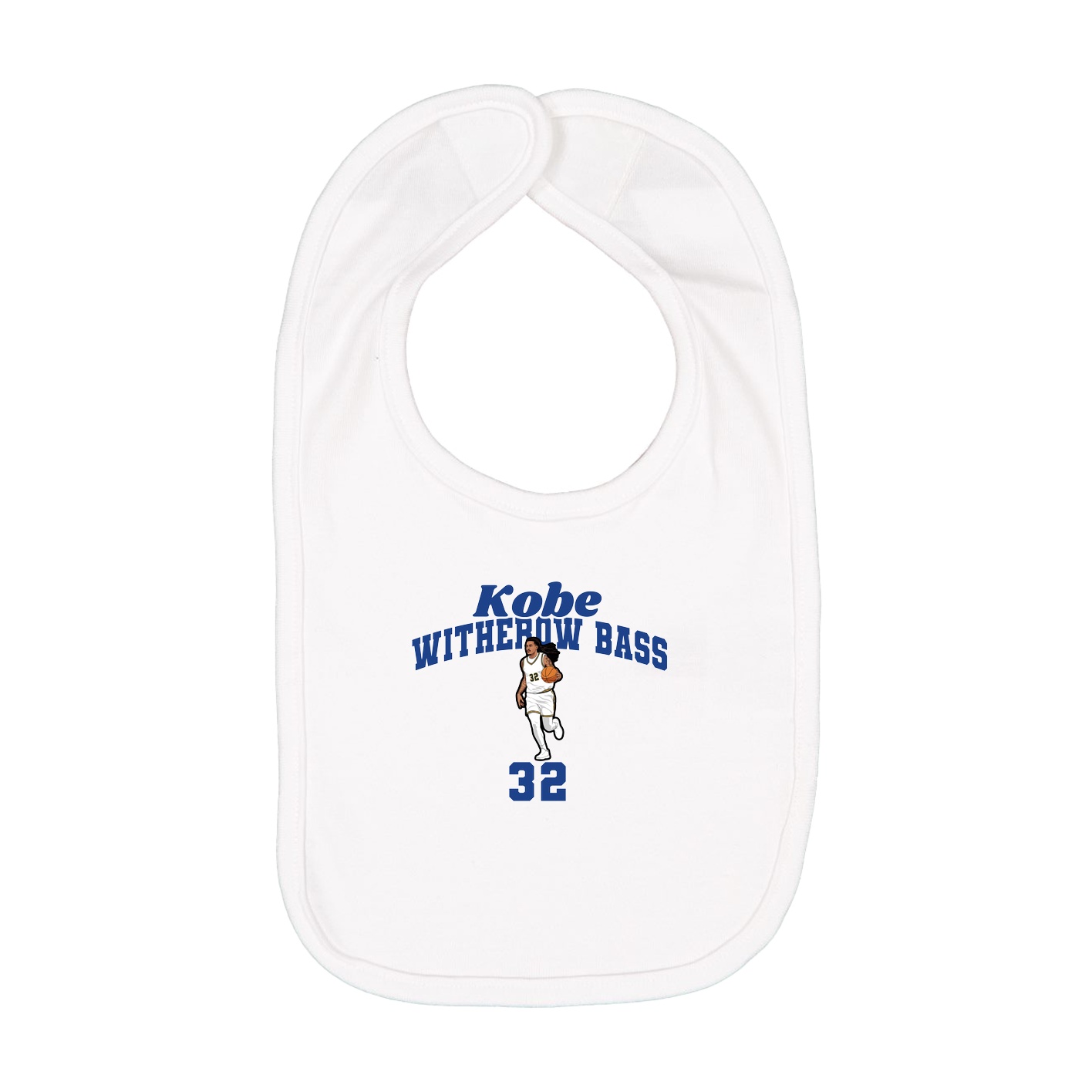 Infant Bib — Signature Arch in White
