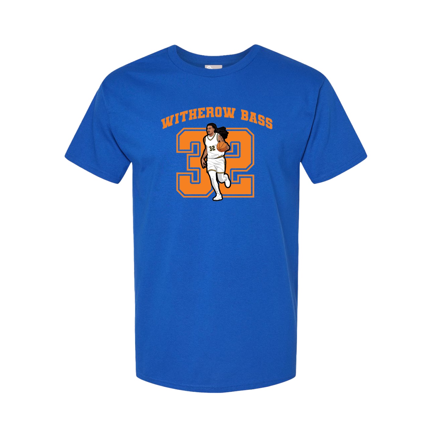 Youth Tee — Number in Royal