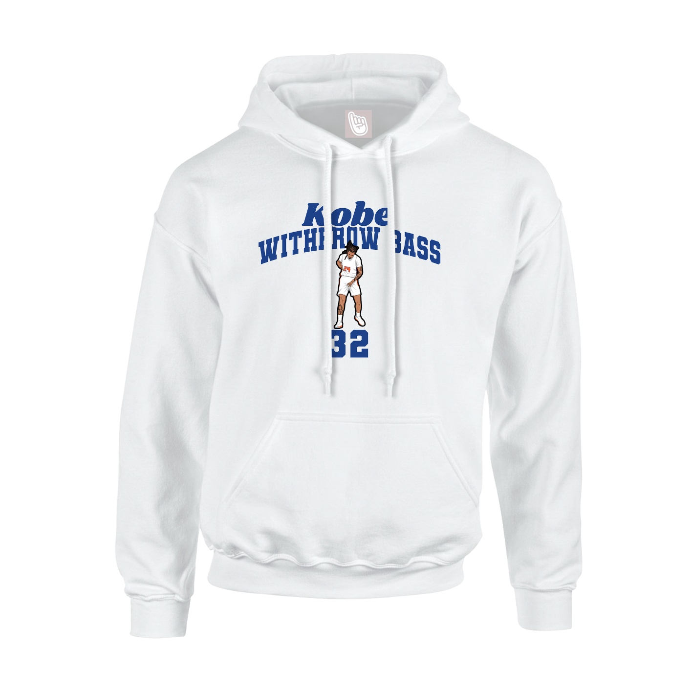 Youth Hoodie — Signature Arch in White