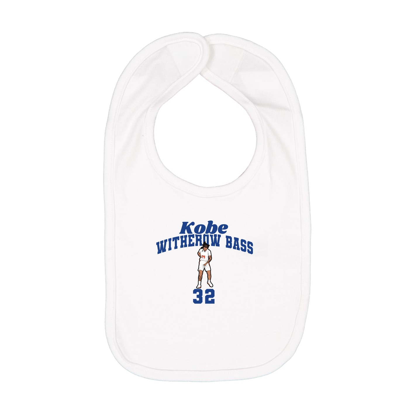 Infant Bib — Signature Arch in White