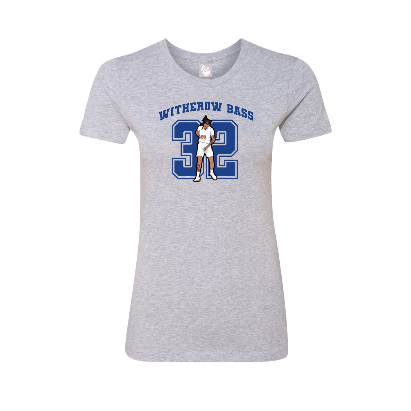 Womens Tee — Number in Grey