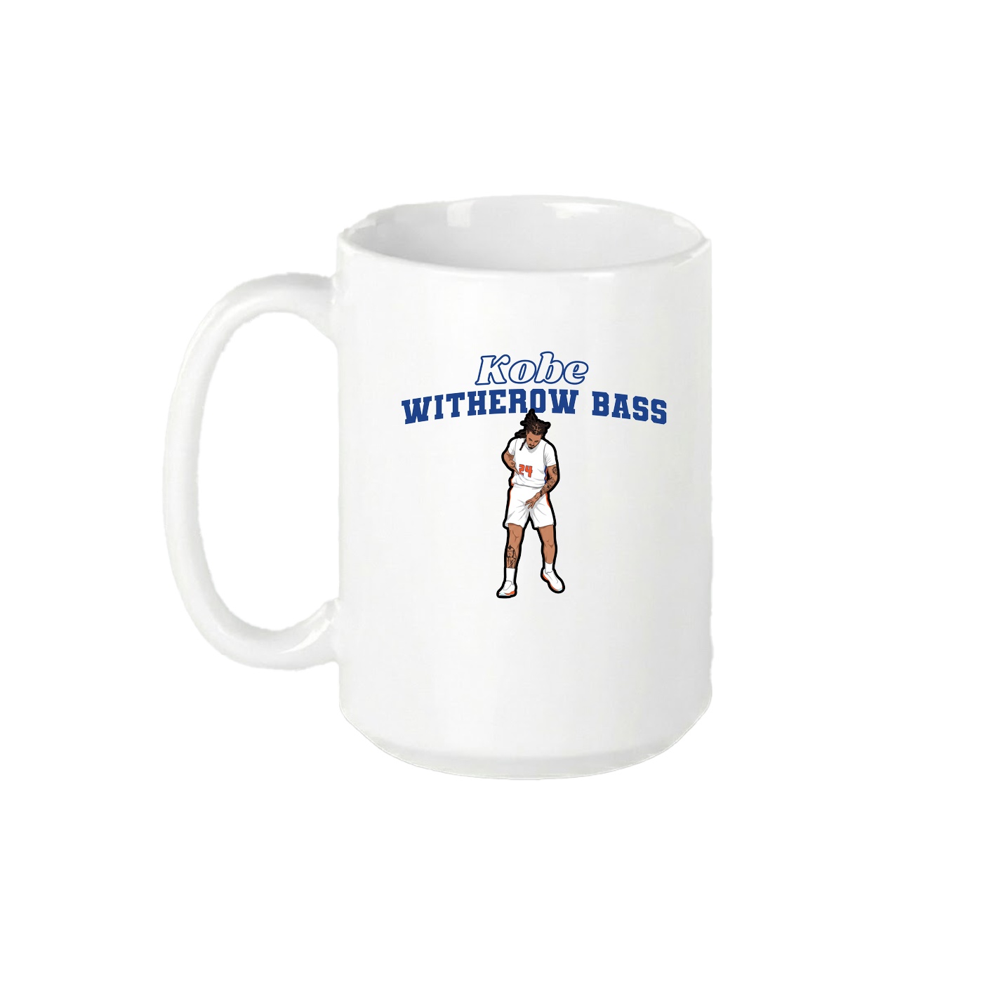 15oz Coffee Mug — Name Arch in White
