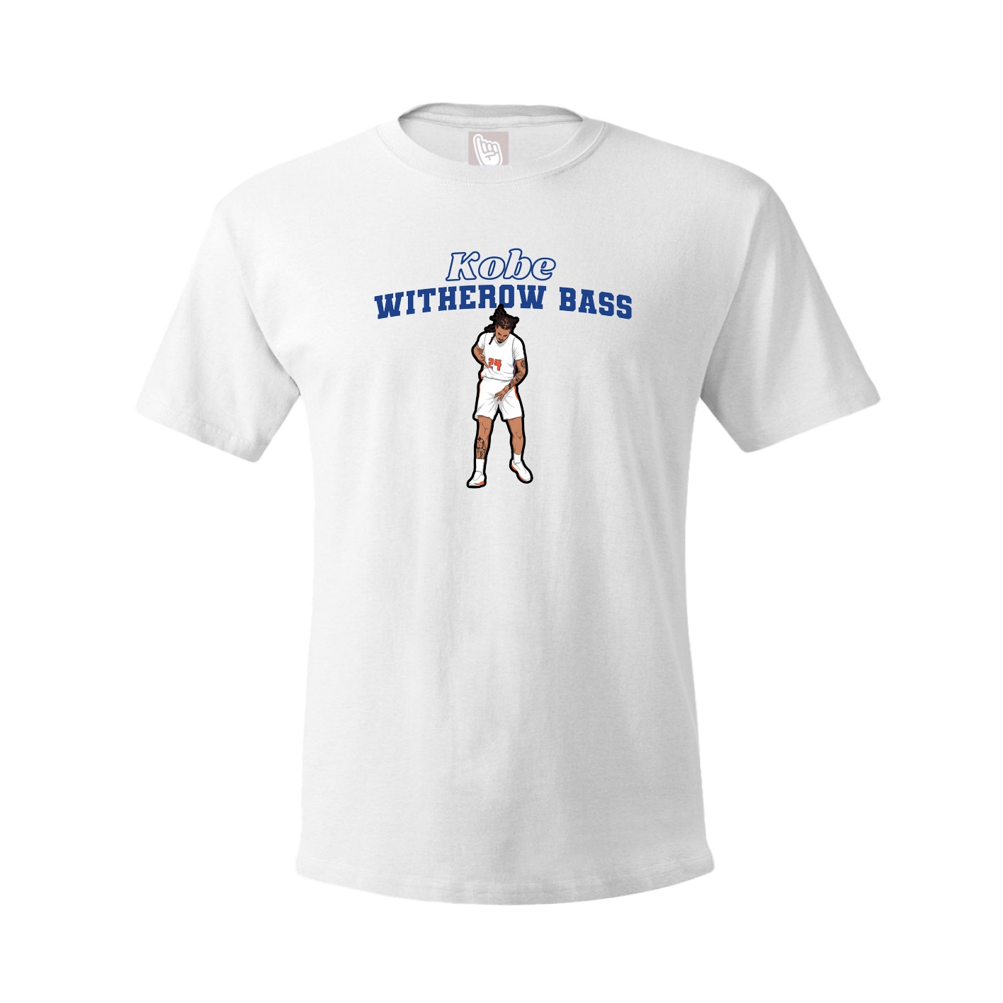 Youth Tee — Name Arch in White