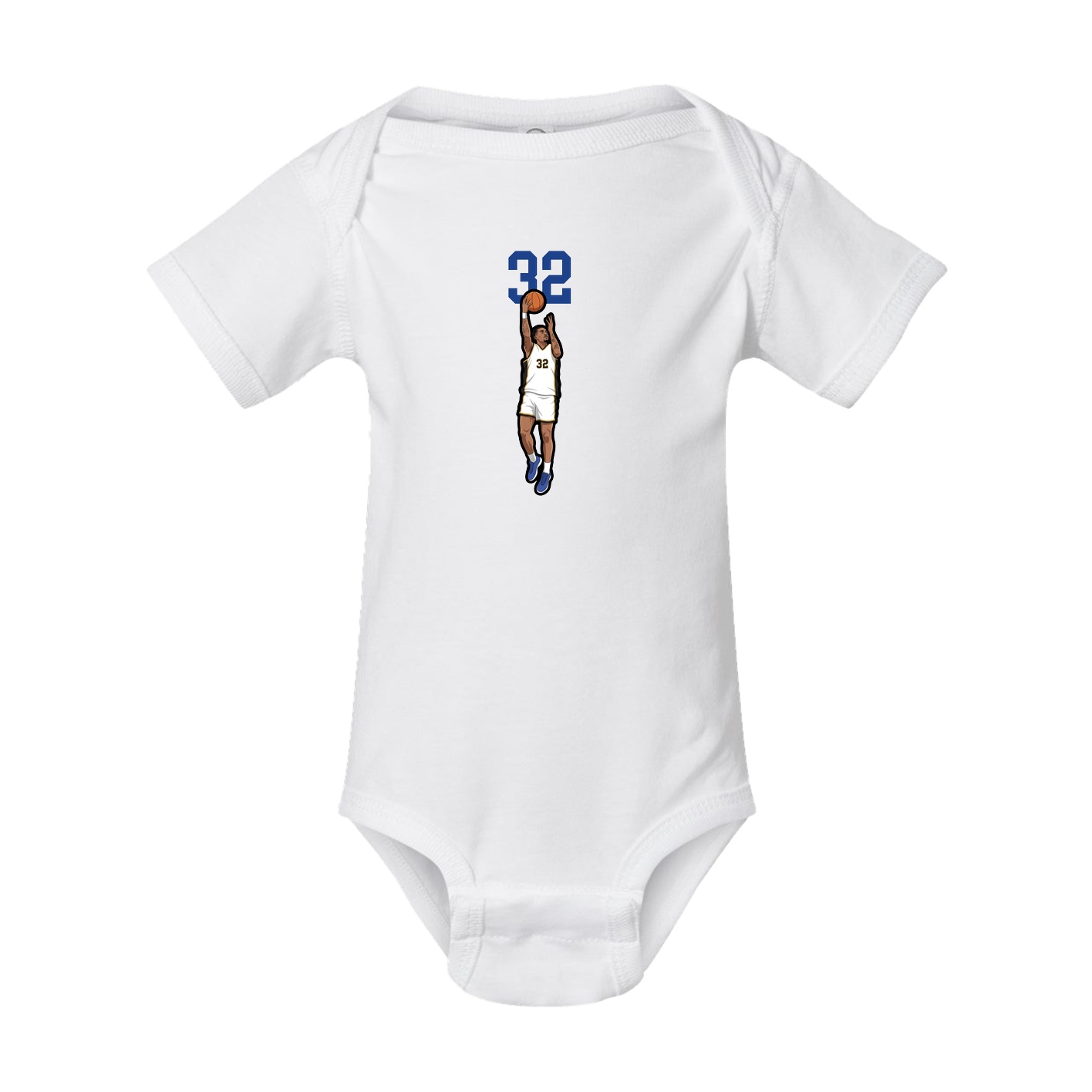 Baby Onesie — Number Top in White
