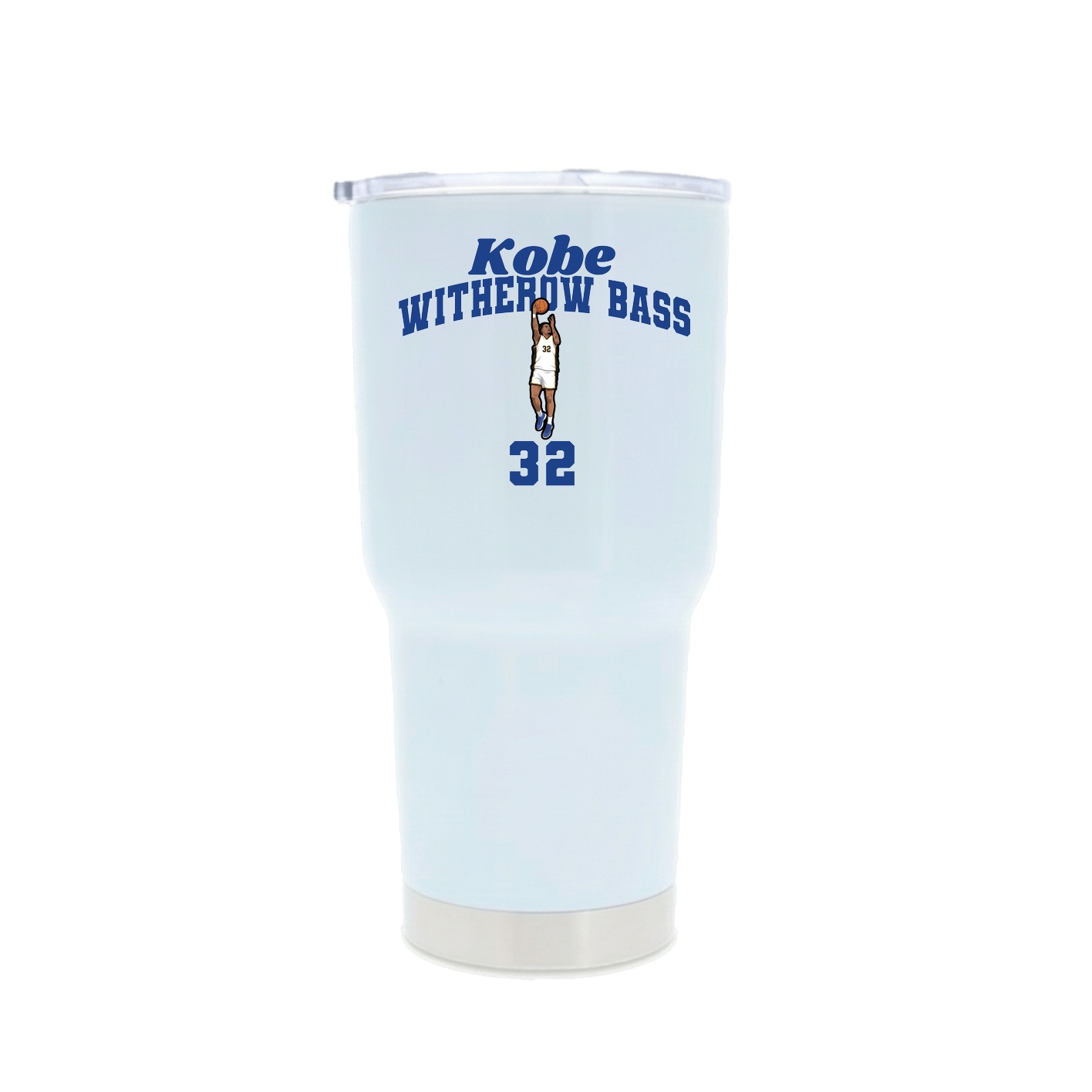 30oz Stainless Steel Tumbler — Signature Arch in White