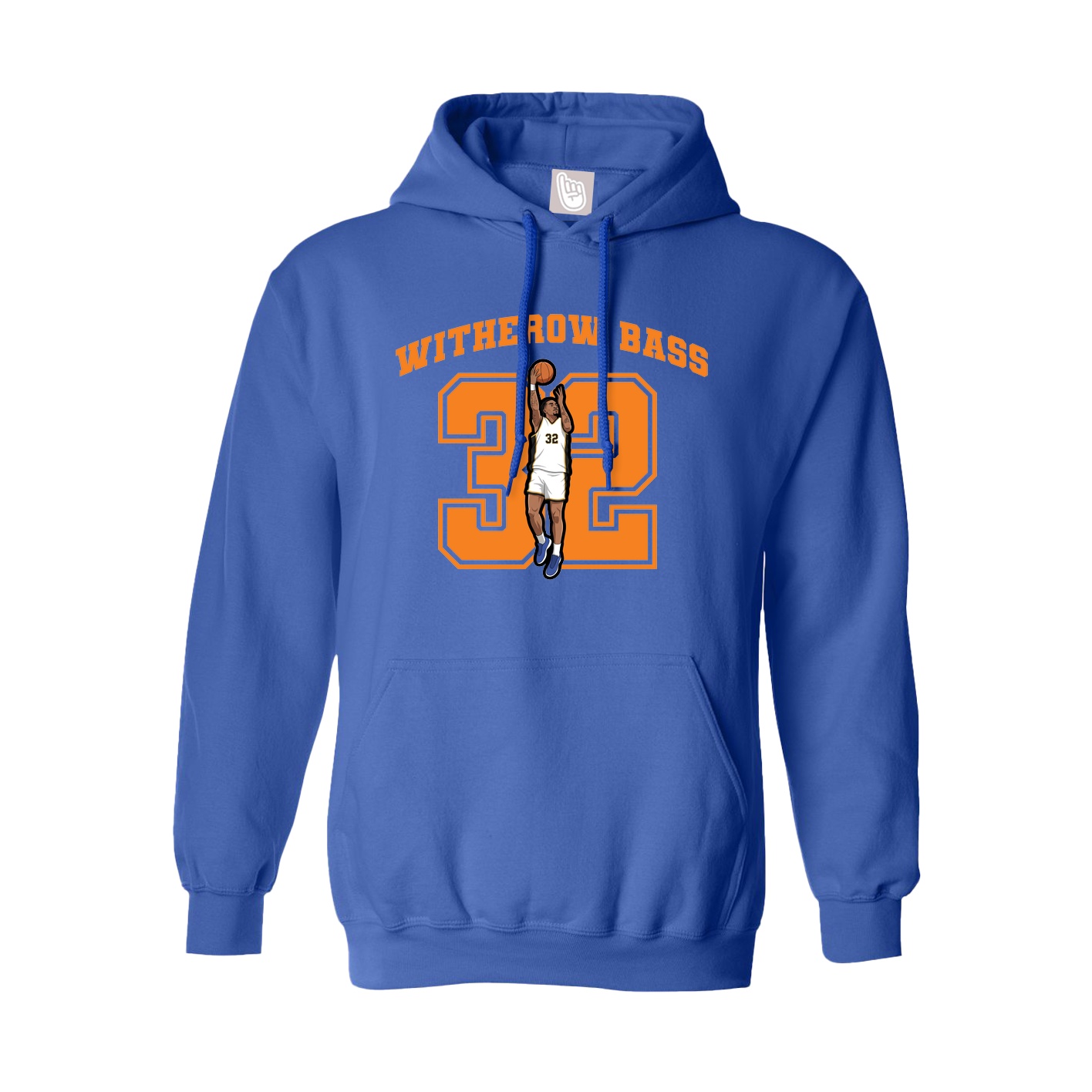 Hoodie — Number in Royal