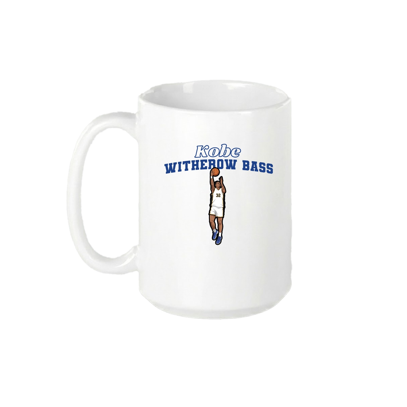 15oz Coffee Mug — Name Arch in White