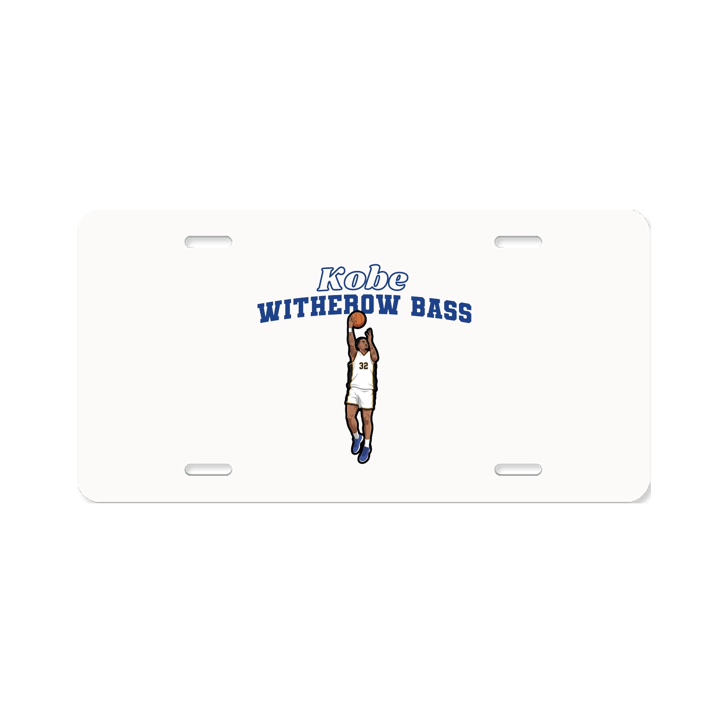 License Plate — Name Arch in Classic