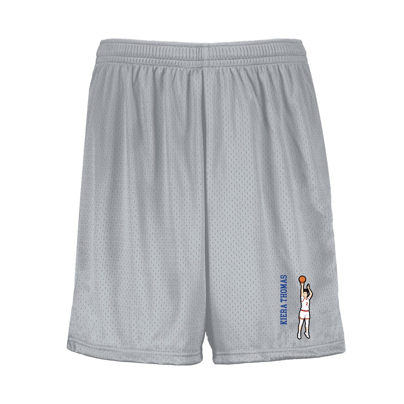 Shorts — Name Vertical in Silver