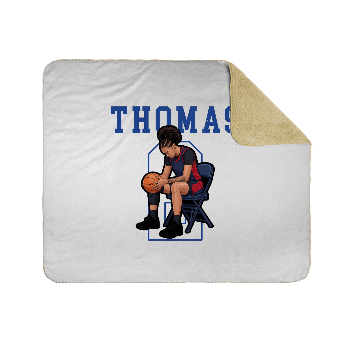 Throw Blanket — Shirsey in White