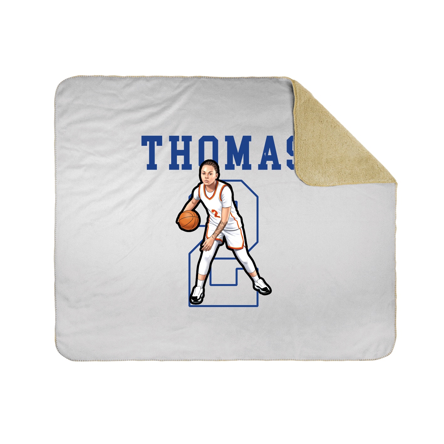 Throw Blanket — Shirsey in White