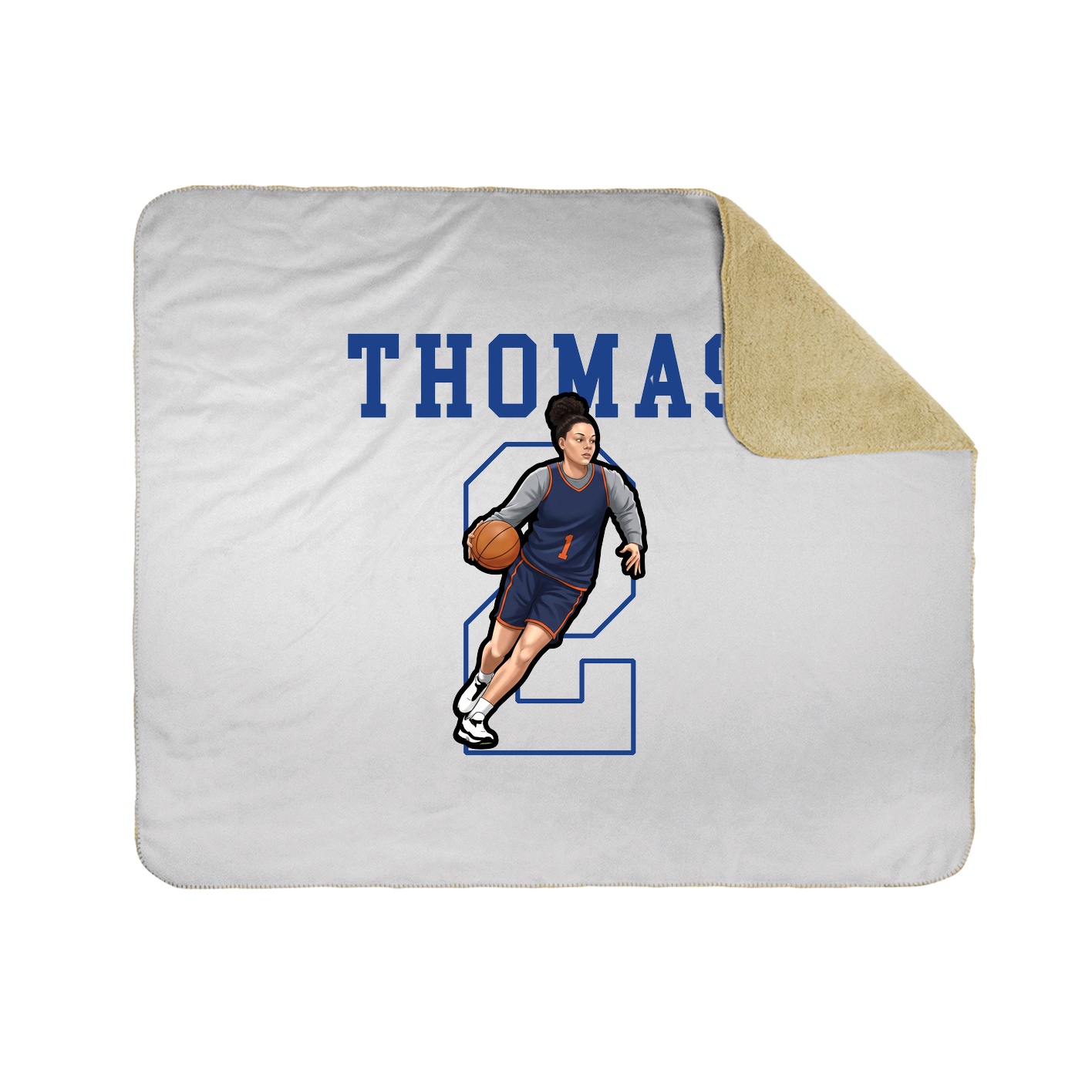 Throw Blanket — Shirsey in White