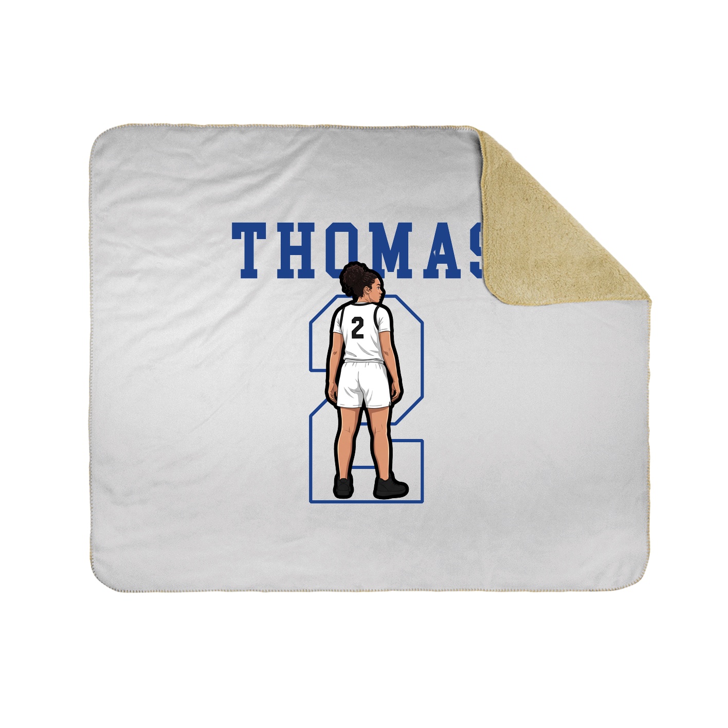 Throw Blanket — Shirsey in White