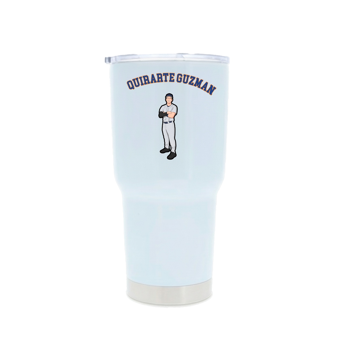 30oz Stainless Steel Tumbler — Shirsey Arch in White