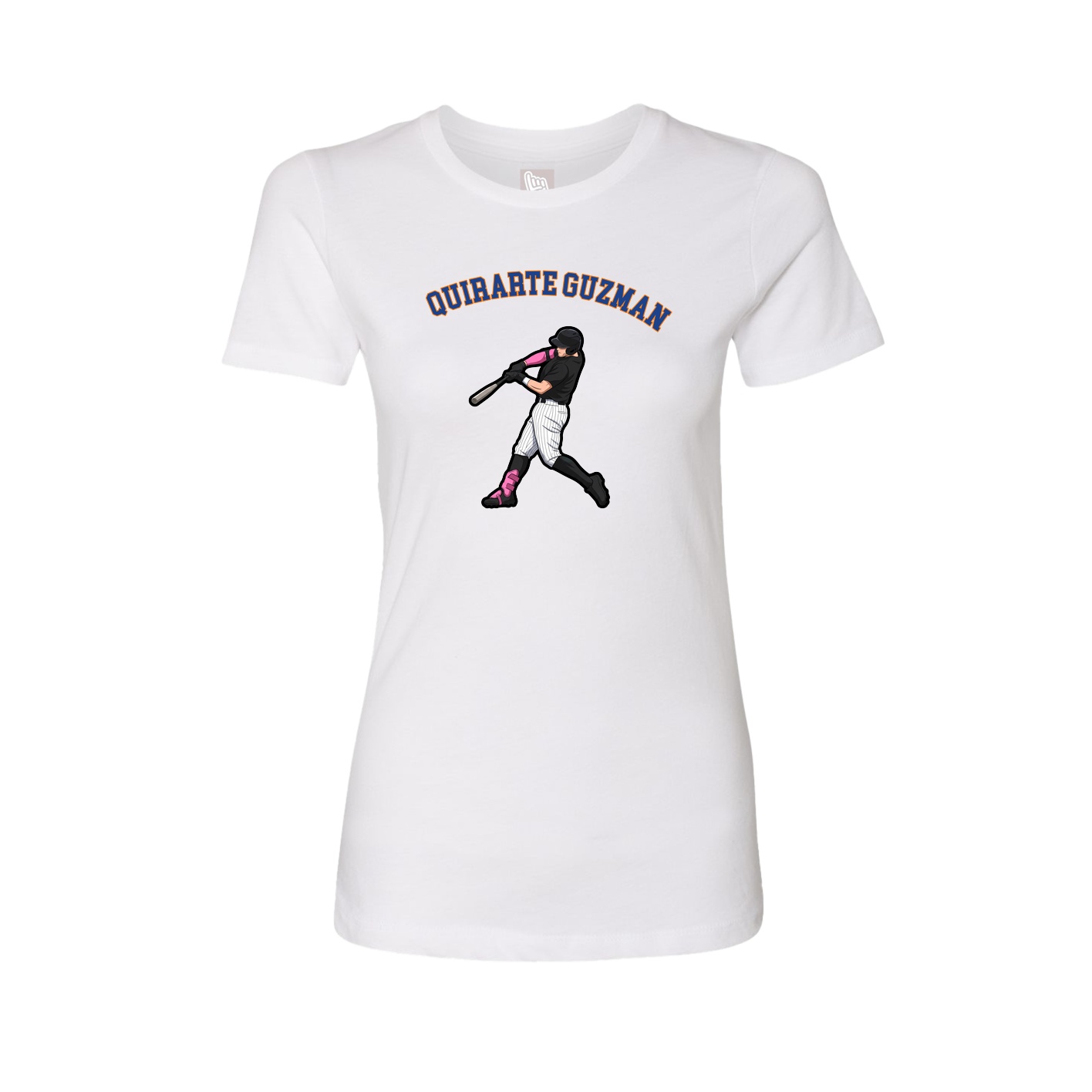 Fitted Women's Tee — Shirsey Arch in White