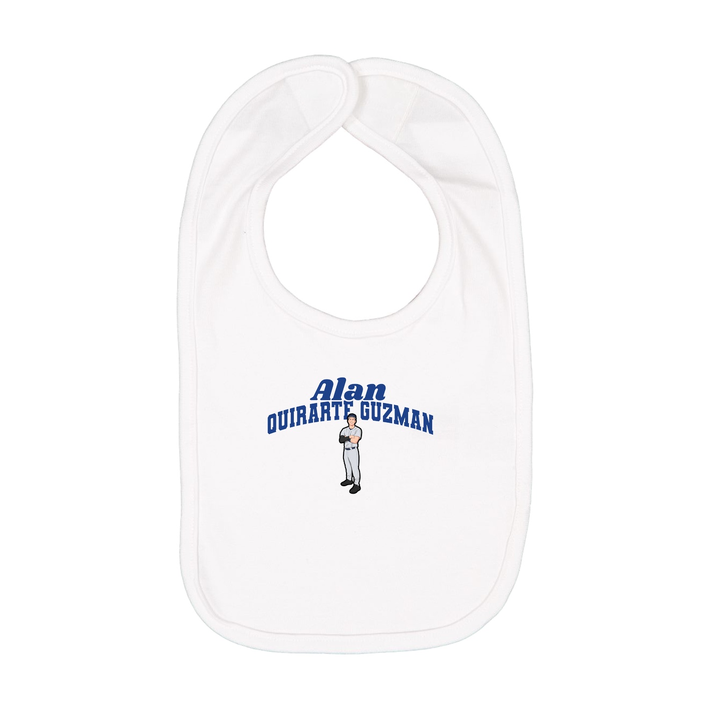 Infant Bib — Signature Arch in White