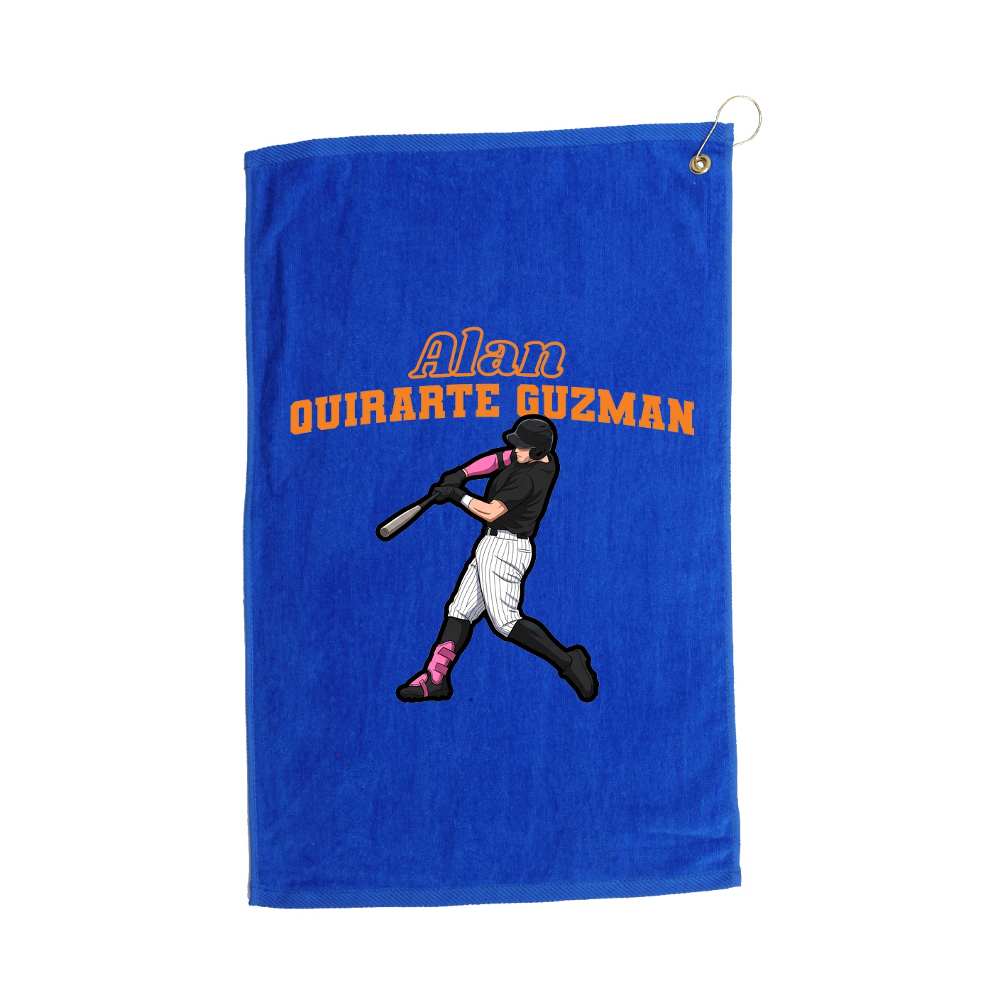 Golf Towel — Name Arch in Royal