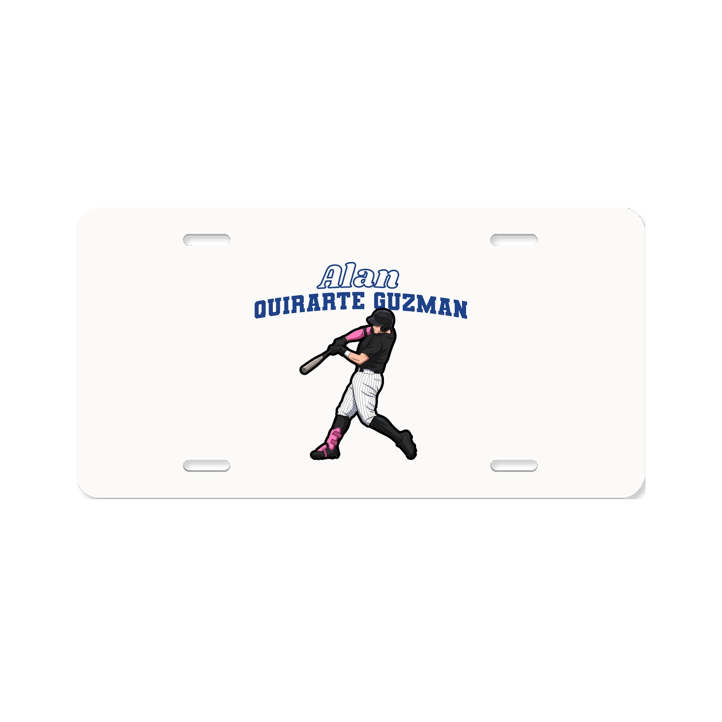 License Plate — Name Arch in Classic